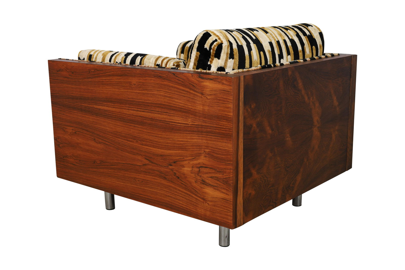 Milo Baughman (Attr.) - Rosewood Cube Chair (1 of 4)