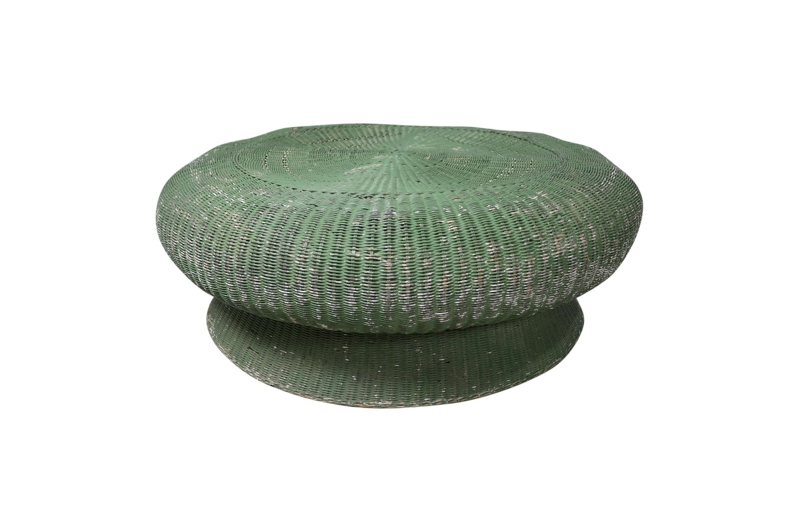 Oversized Wicker Ottoman (1 of 4)