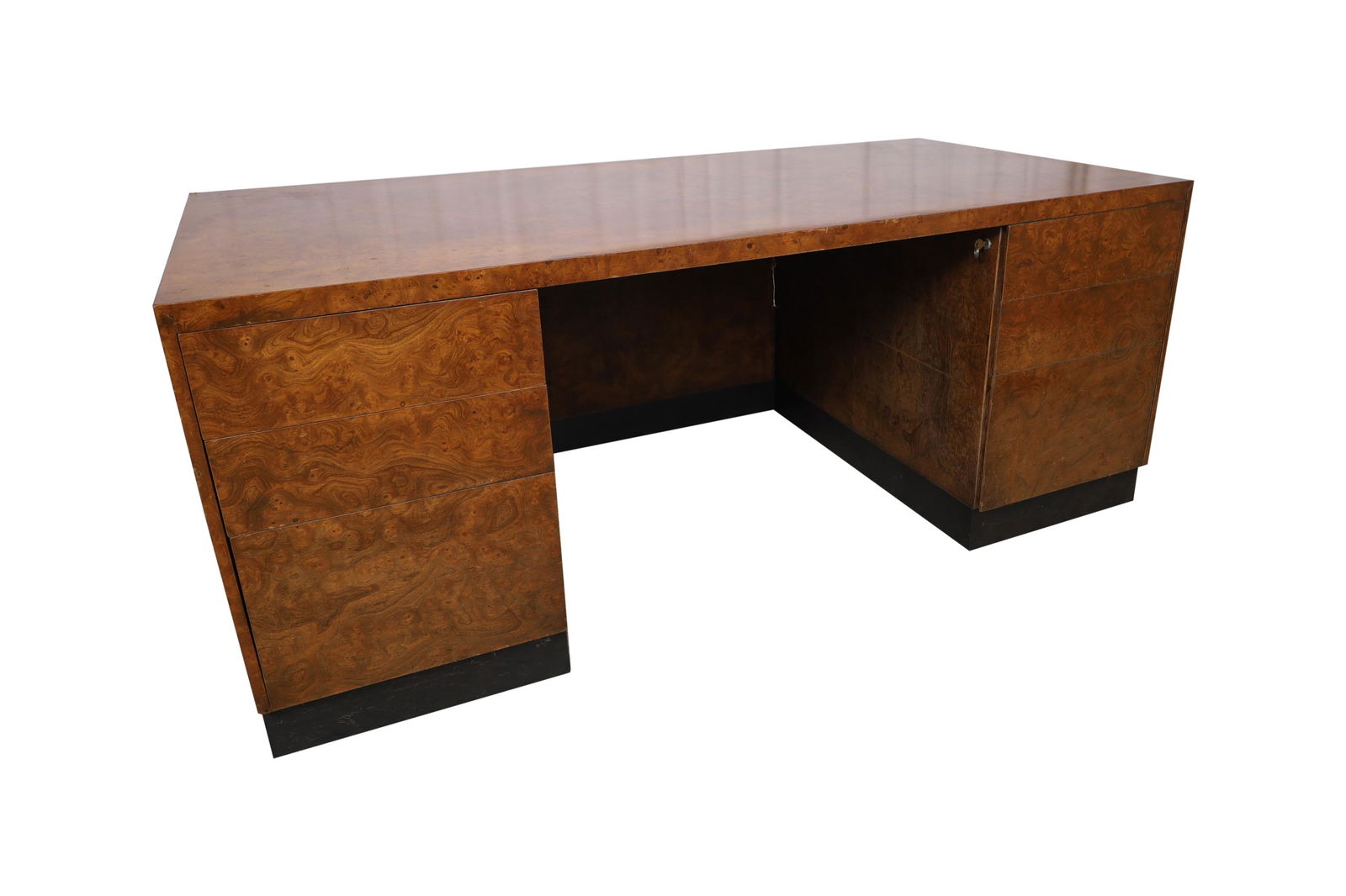 Milo Baughman (Attr.) - Burl Desk (1 of 4)