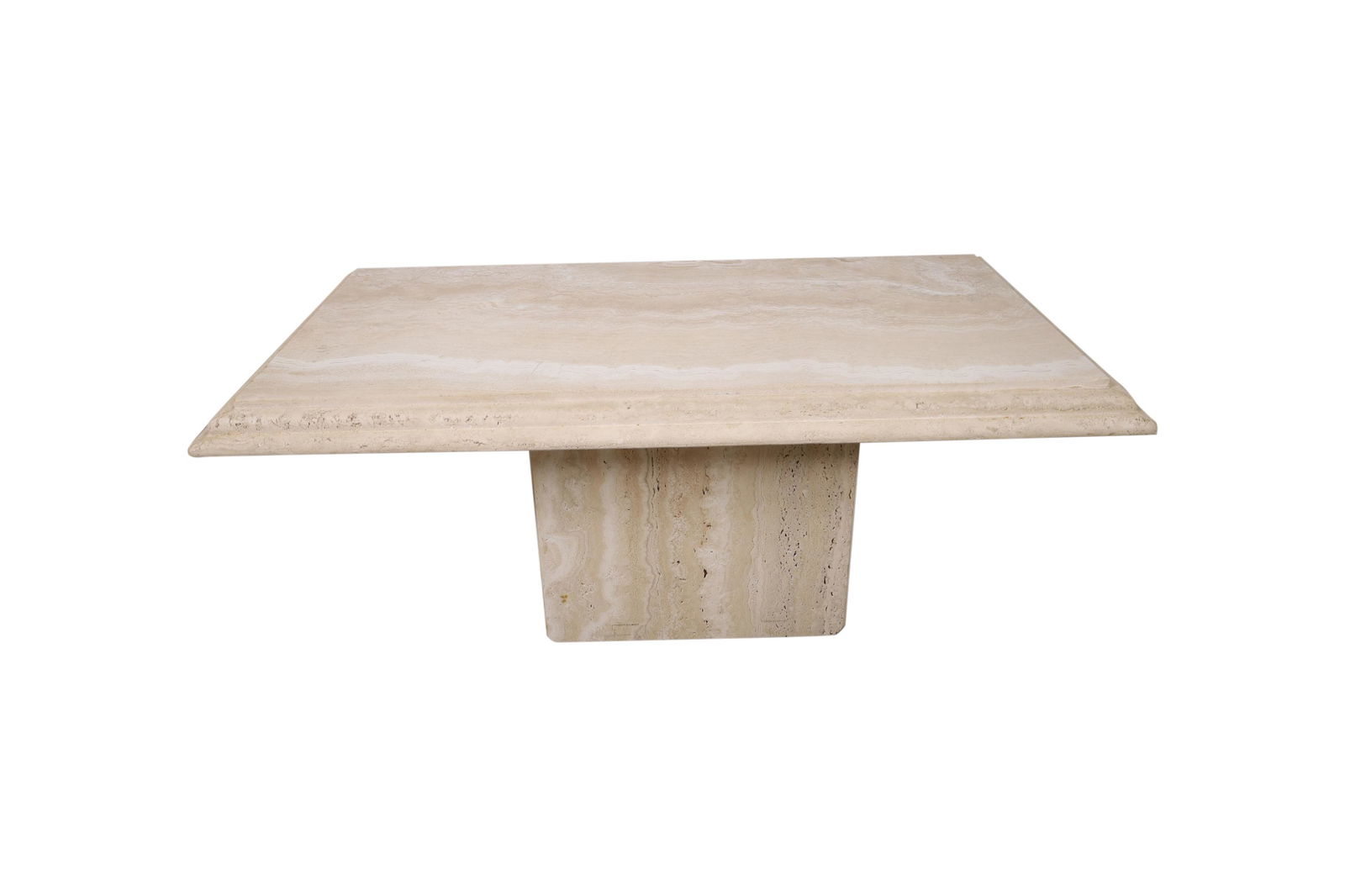 Travertine Marble Coffee Table (1 of 3)