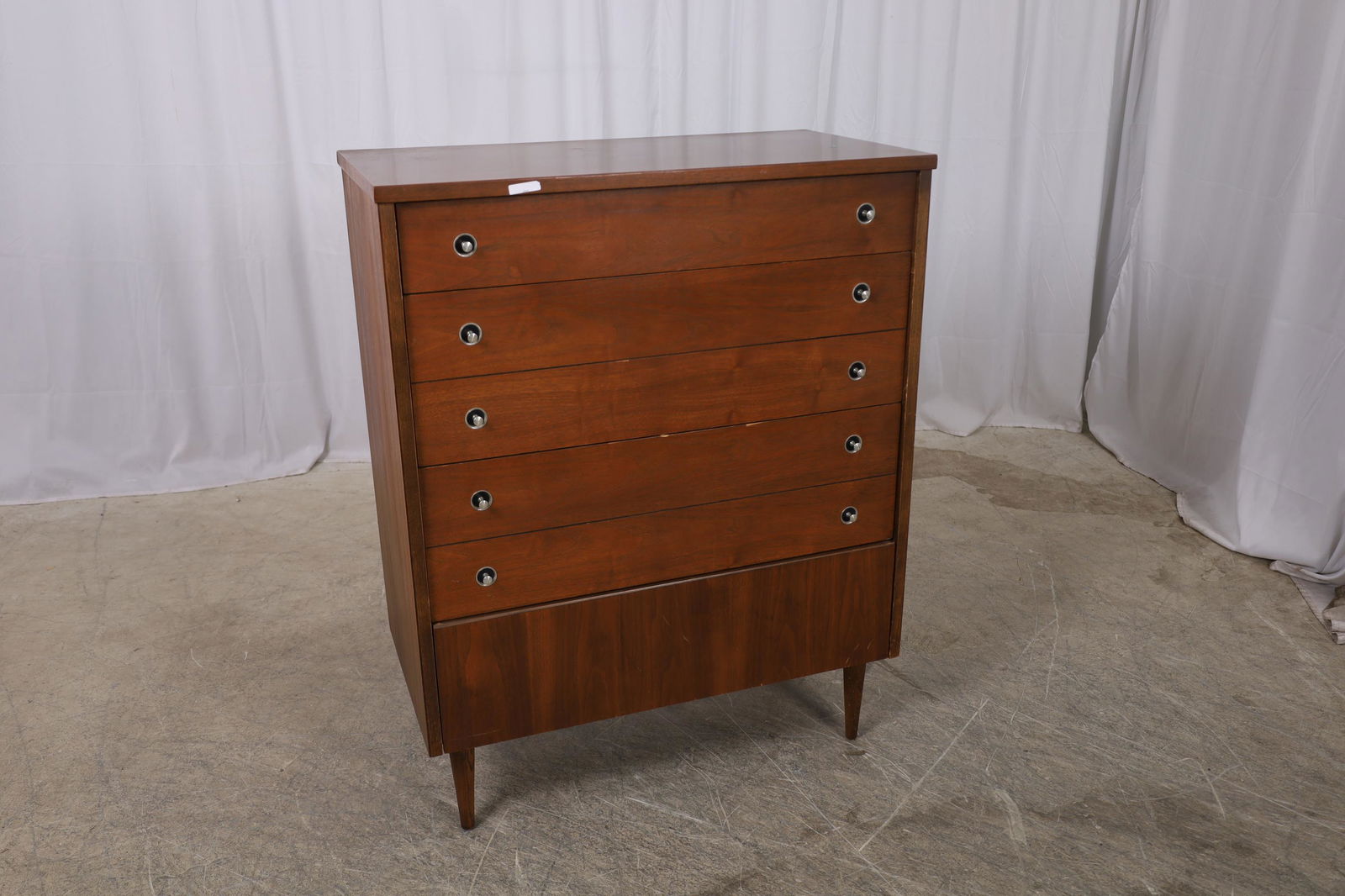 Bassett - Walnut High Chest (1 of 4)