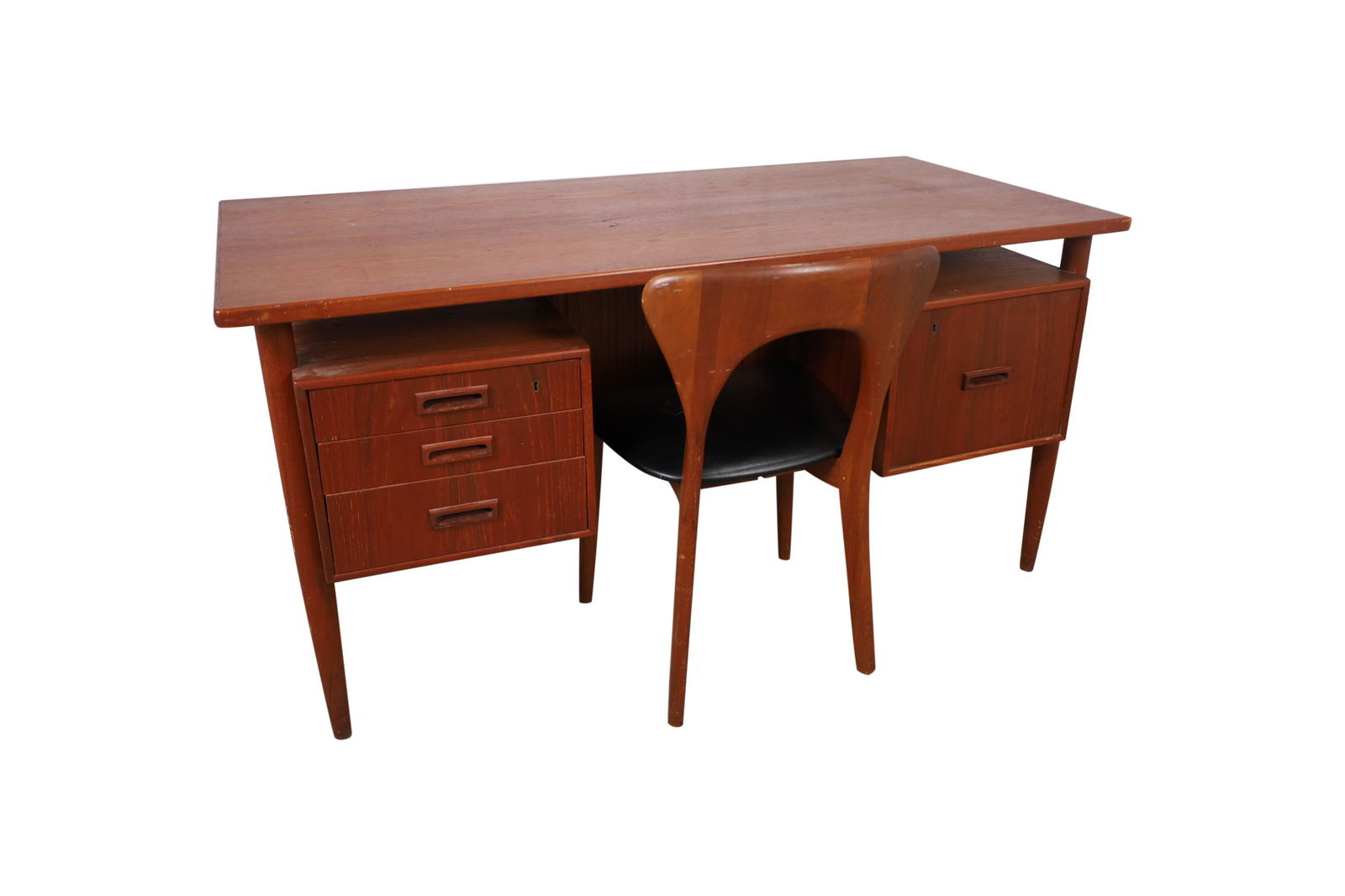 Danish Teak Desk and Hornslet Chair (1 of 6)