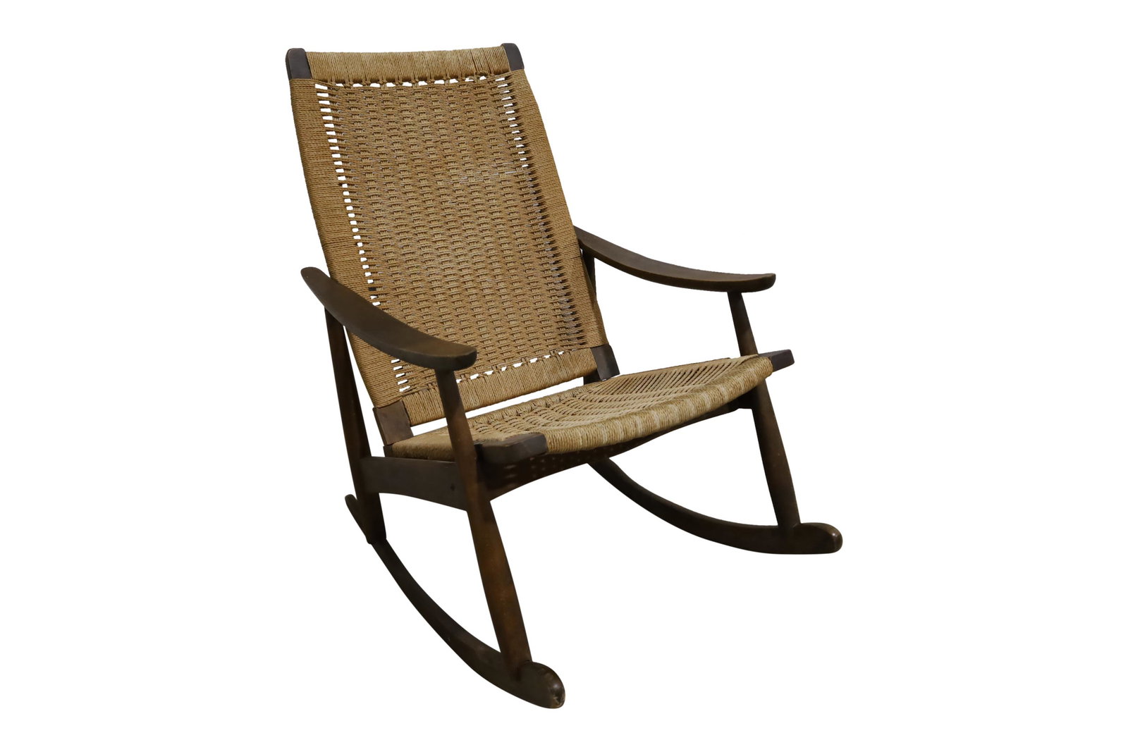 Danish Cord Rocking Chair: Description - Danish Cord Rocking Chair. Dimensions - 38" x 24" x 29"