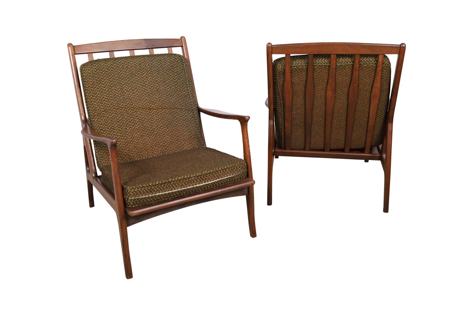 Italian Walnut Lounge Chairs (1 of 5)