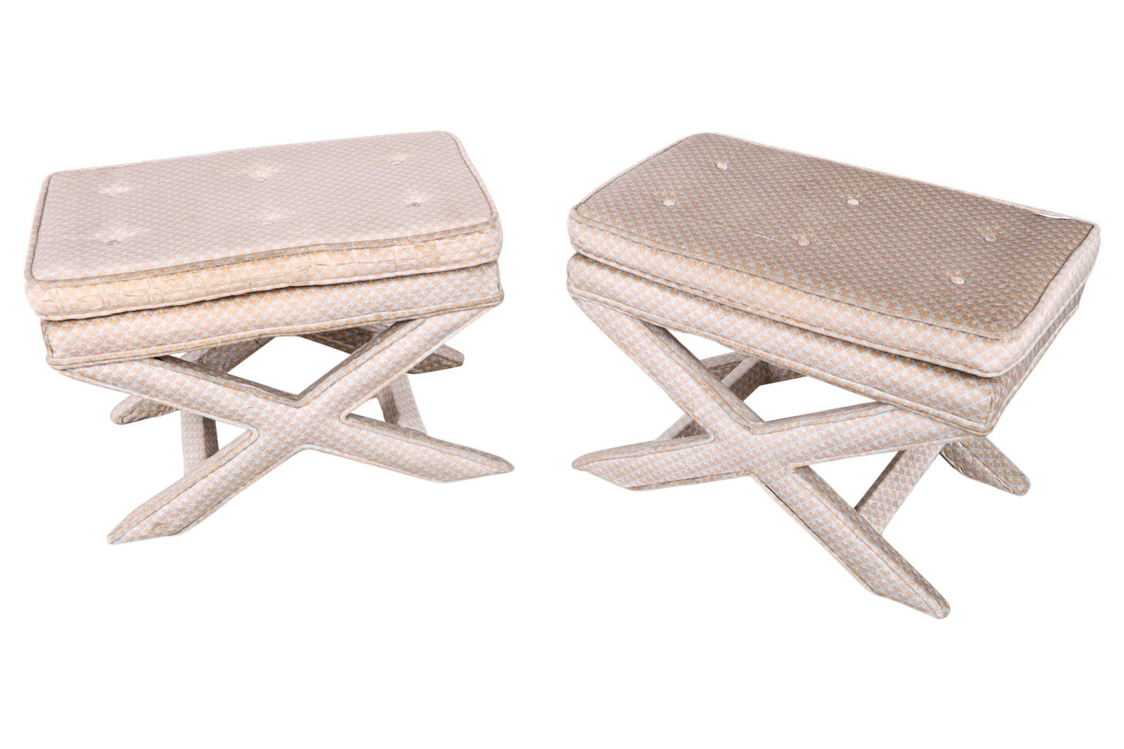 Tufted X Benches - Pair (1 of 3)