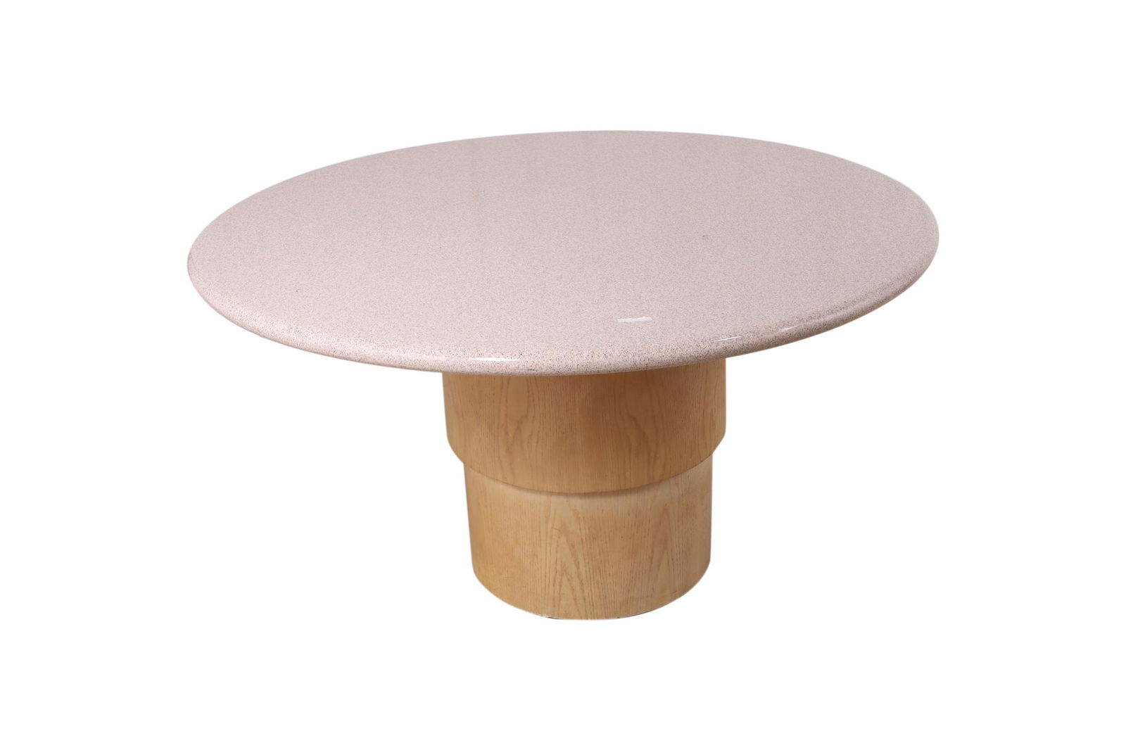 Faux Marble Swivel Table (1 of 3)