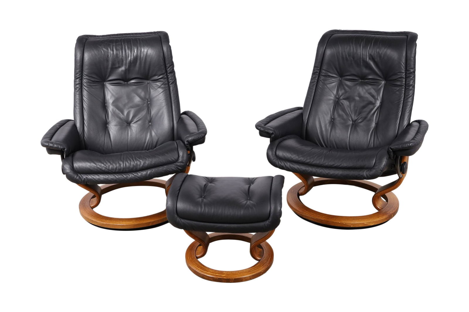 Ekornes Stressless - Lounge Chairs and Ottoman (1 of 3)