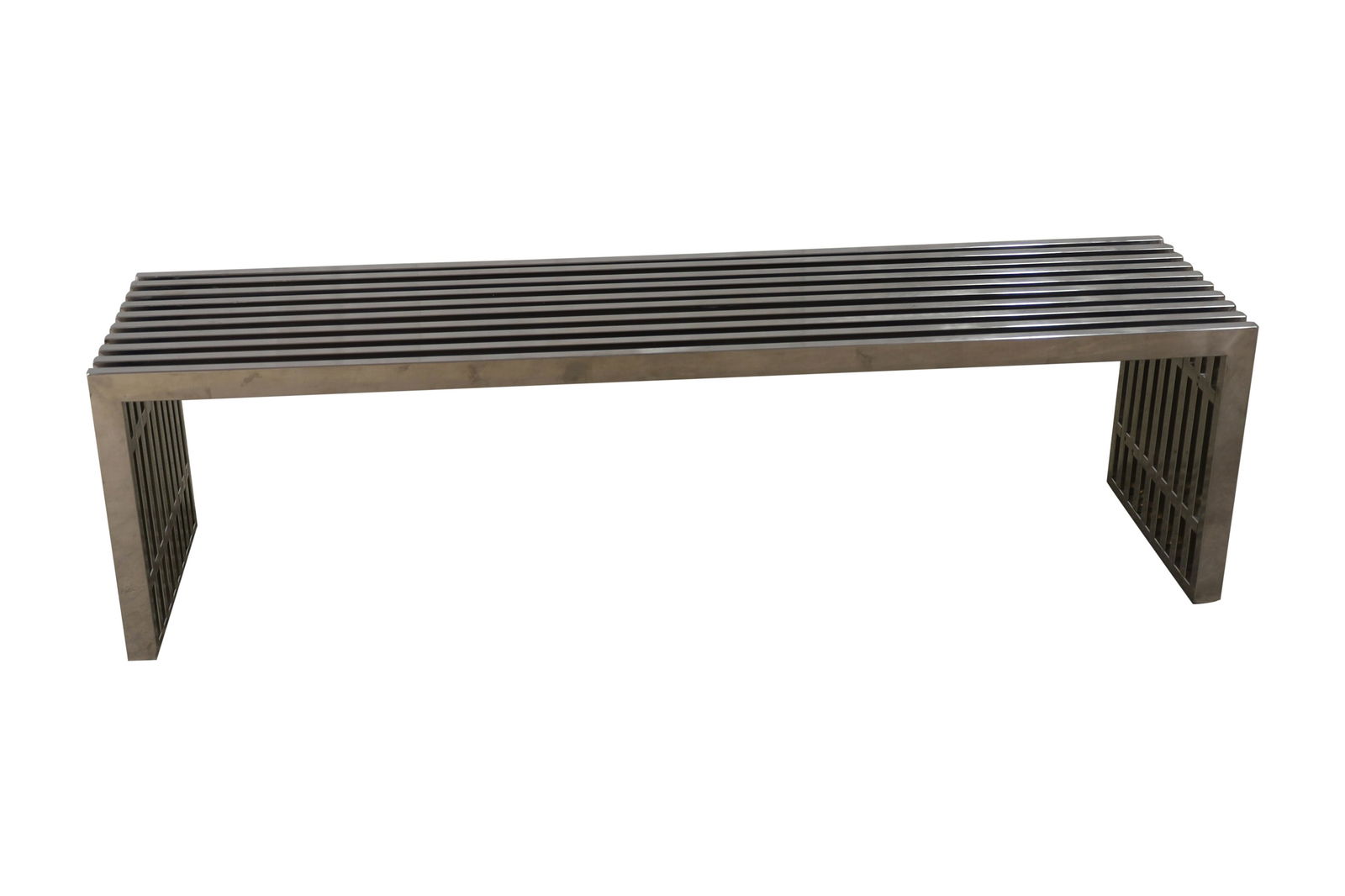 Chrome Slat Bench - After Milo Baughman (1 of 2)