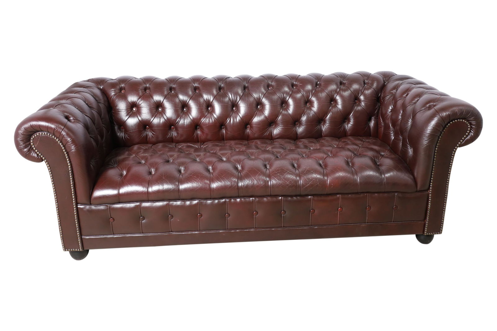 Chesterfield Leather Sofa (1 of 3)