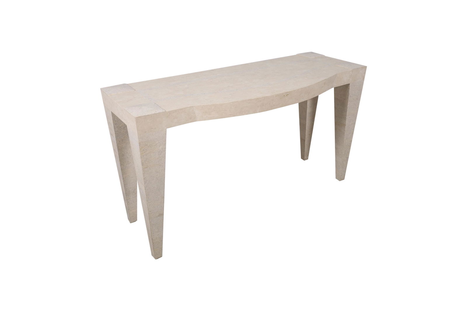 Tessellated Stone Conosle (1 of 2)