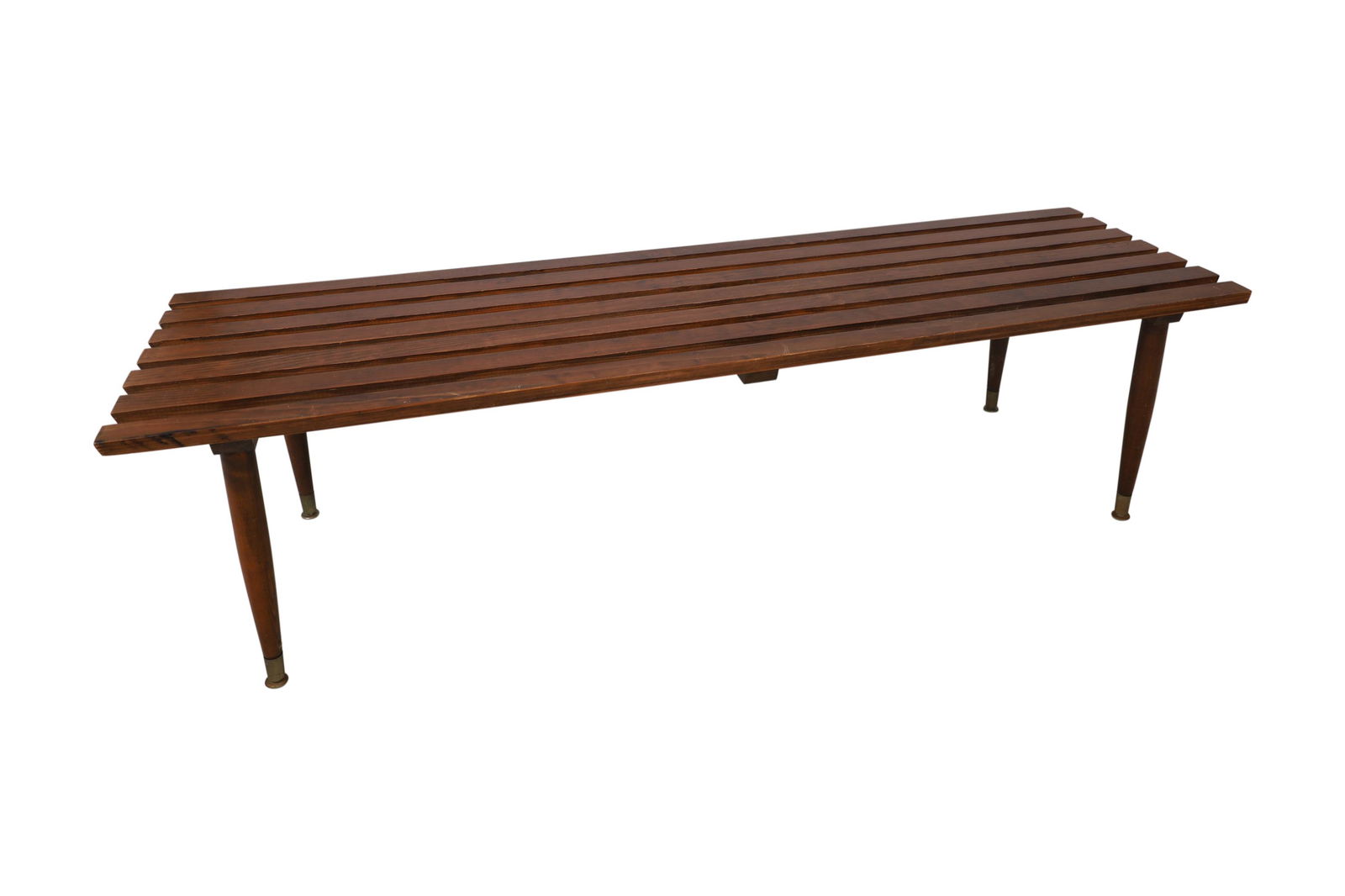 Mid Century Slat Bench (1 of 4)