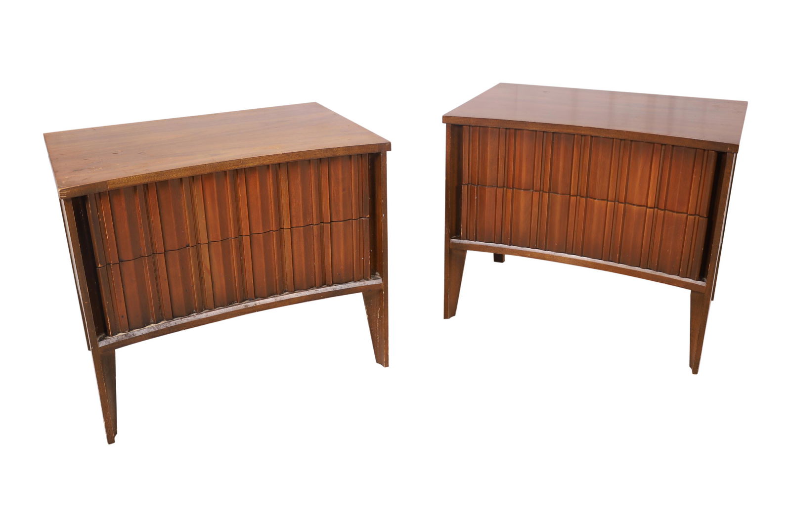 Unagusta - Concave Walnut Nightstands (1 of 4)