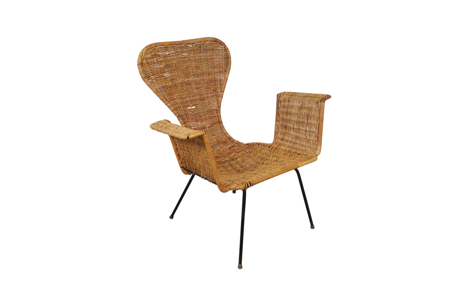 Iron Wrapped Wicker Chair (1 of 5)