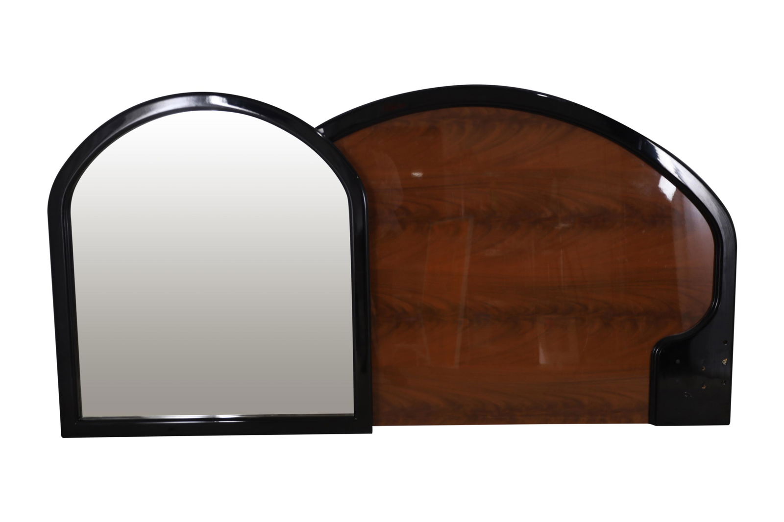 Italian 80s Lacquer Queen Headboard and Mirror (1 of 3)