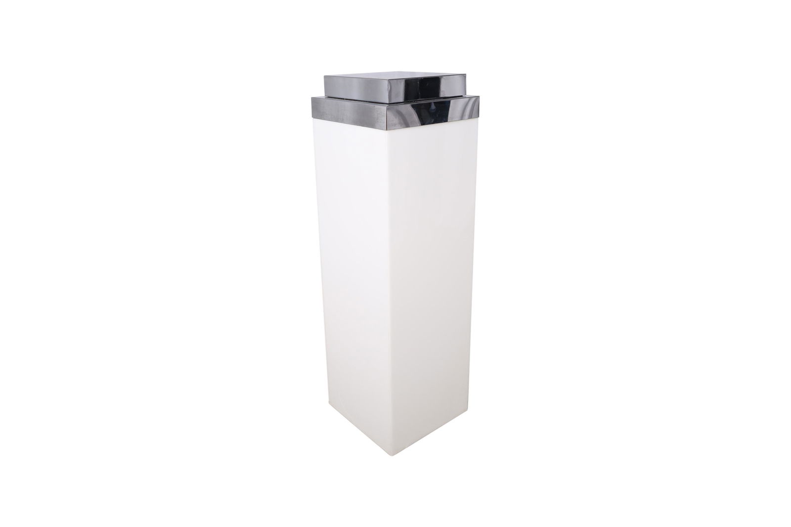 Lucite and Chrome Lighted Pedestal (1 of 2)