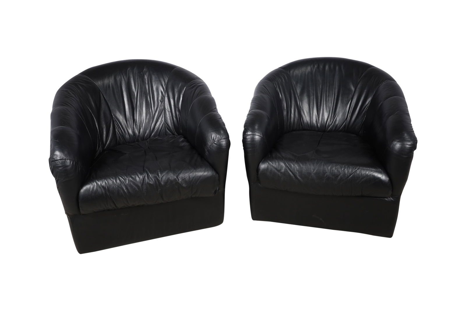 Leather Club Chairs - Pair (1 of 3)