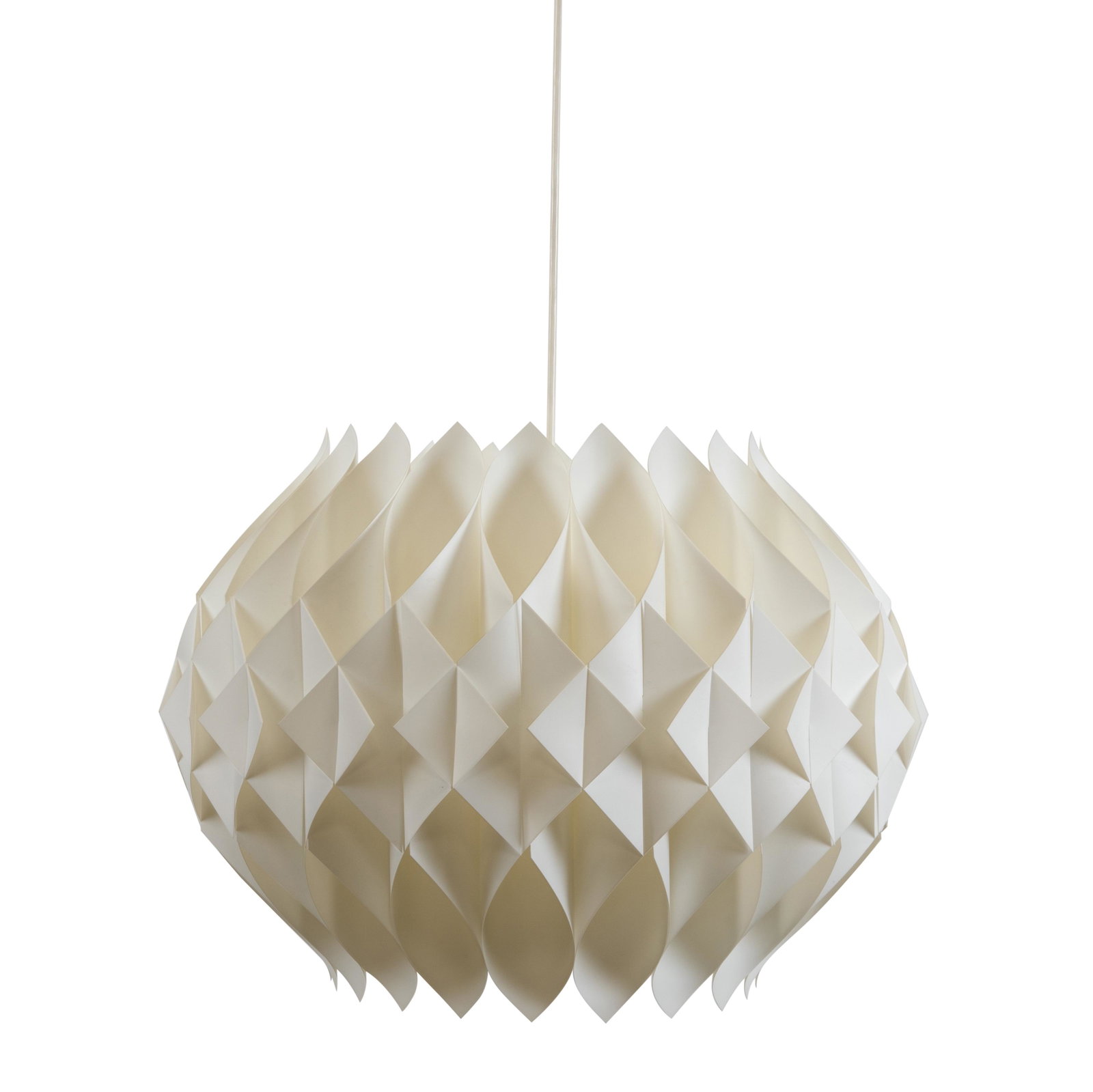 Lacquered Paper Fixture: Description - Lacquered paper fixture. Dimensions - 19" x 21"
