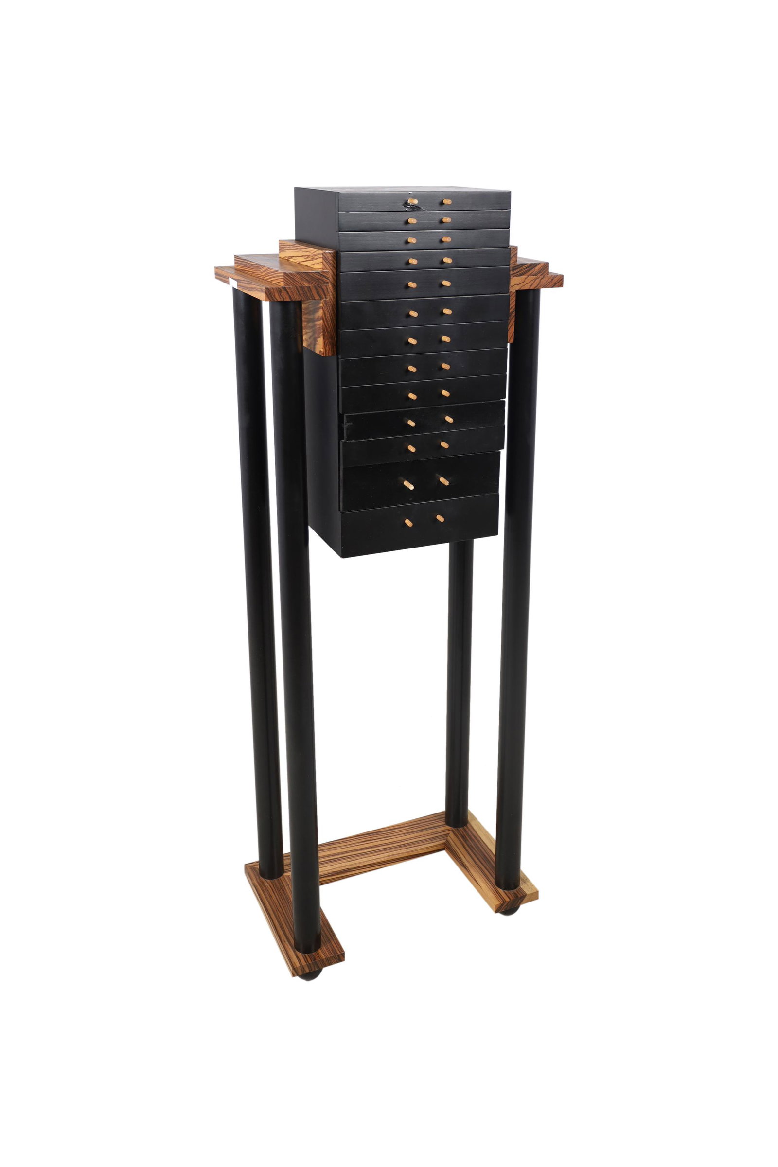 Harvey Probber Style - Jewelry Chest: Description - Harvey Probber style jewelry chest. Dimensions - 49" x 18" x 10.5"