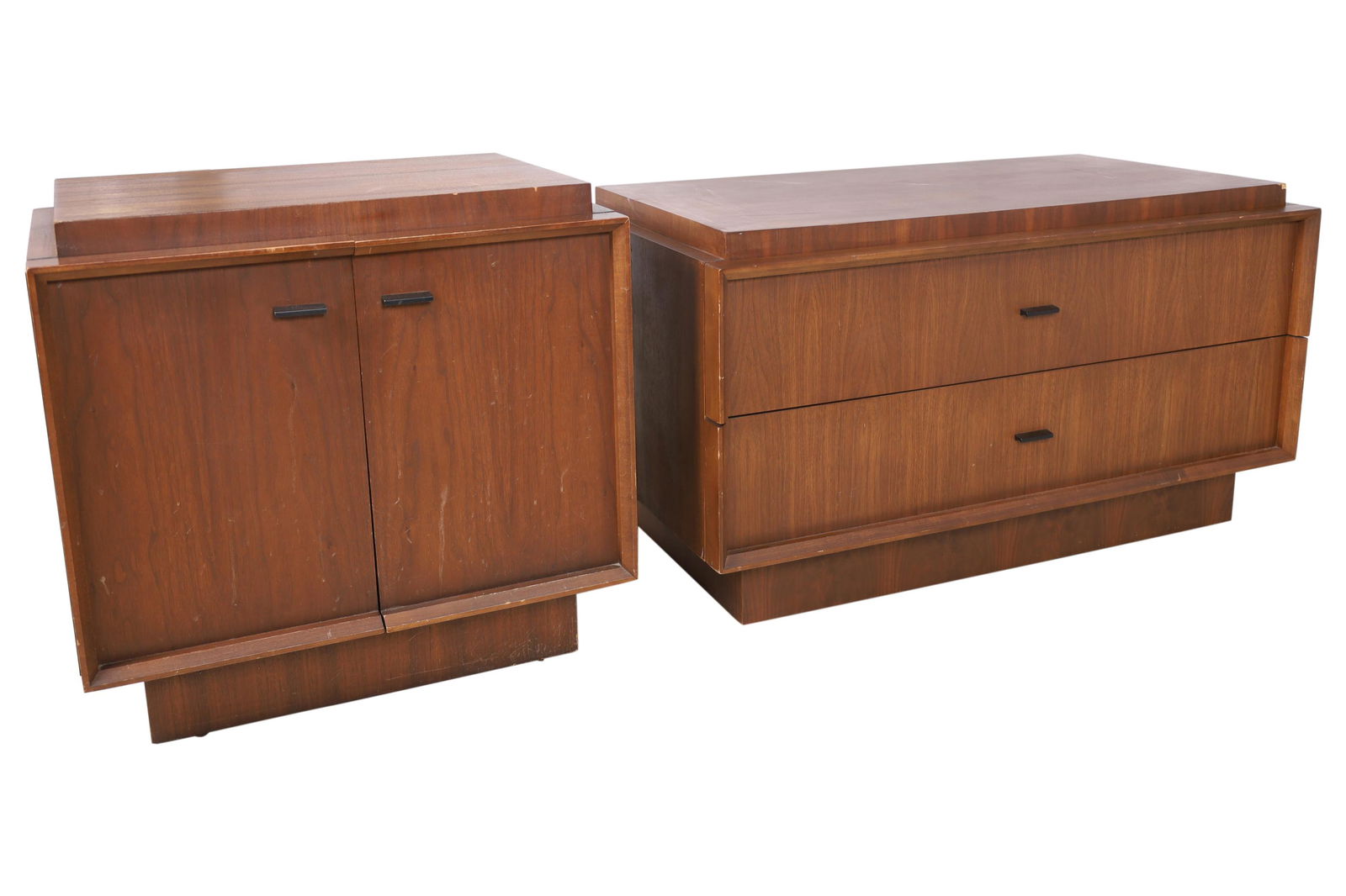 Brutalist Style Low Chest and Nightstand (1 of 5)