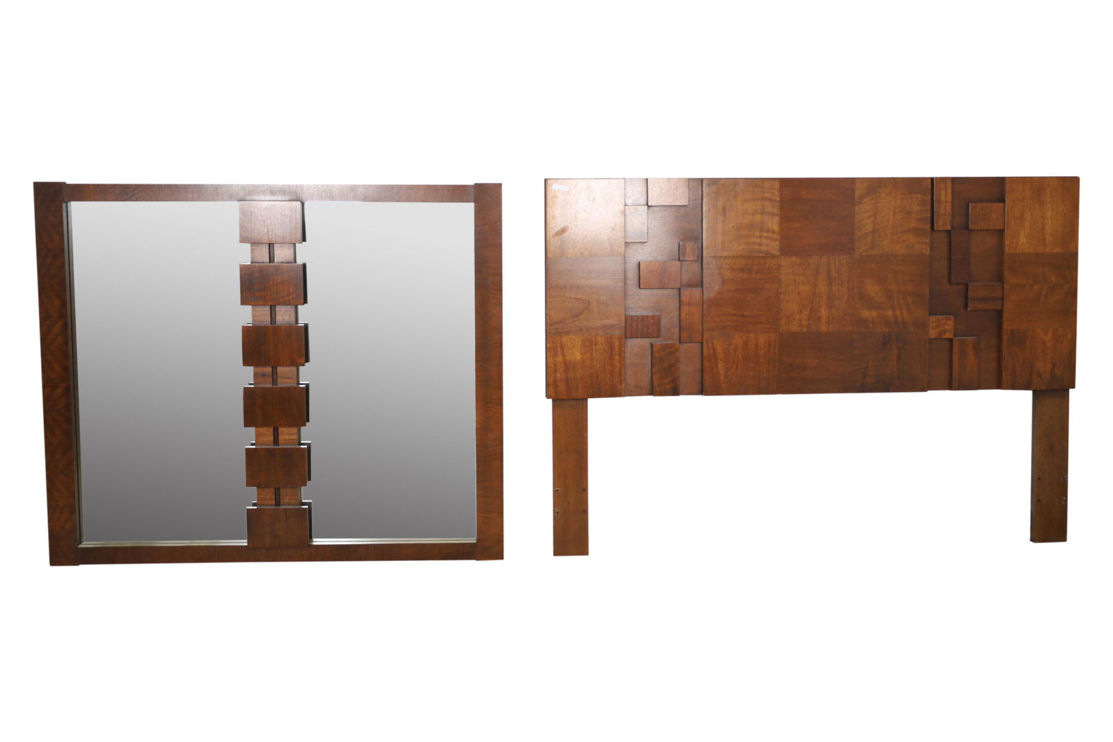 Lane - Brutalist Headboard and Mirror (1 of 3)