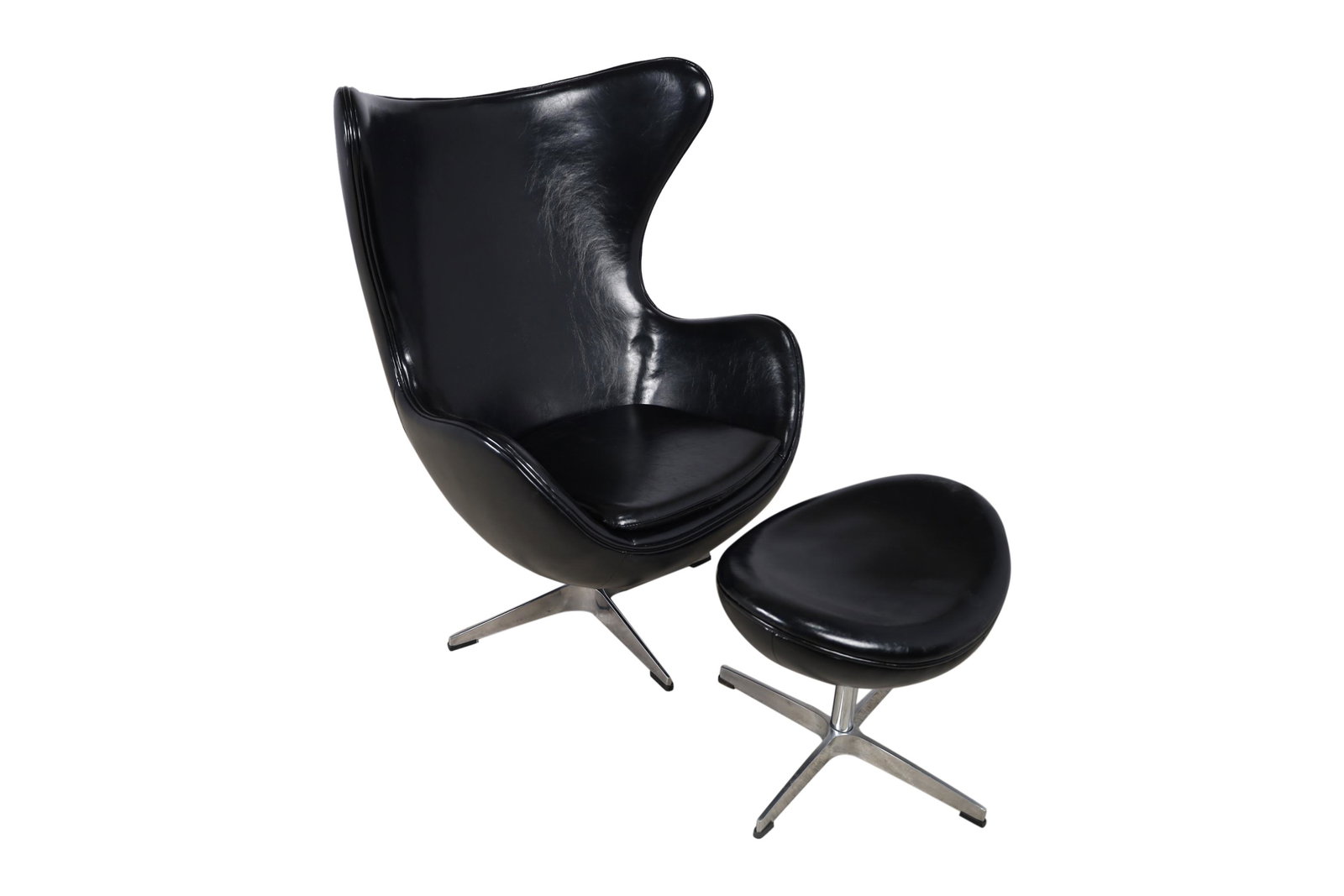 Arne Jacobsen Style - Egg Chair and Ottoman (1 of 4)