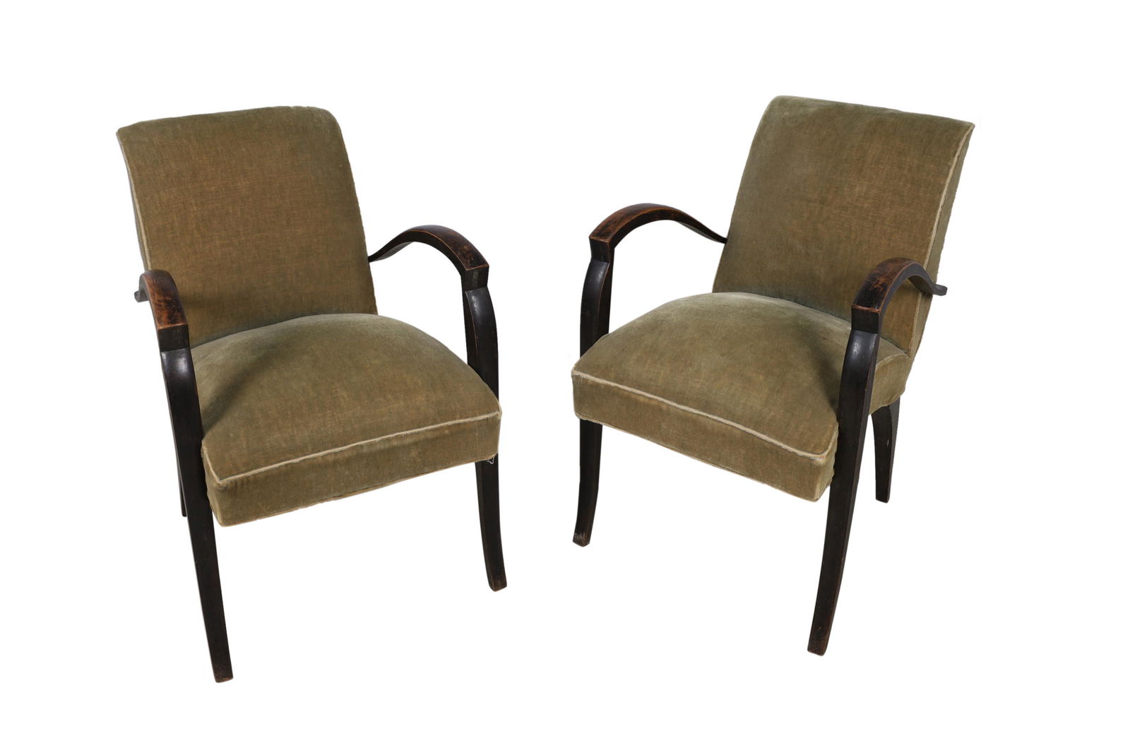 French Art Deco Arm Chairs - Pair (1 of 4)