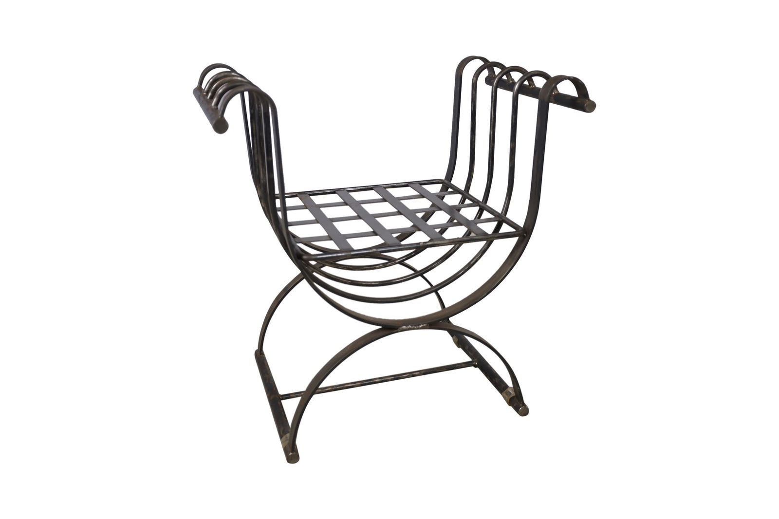 Iron Rolled Arm Bench (1 of 4)