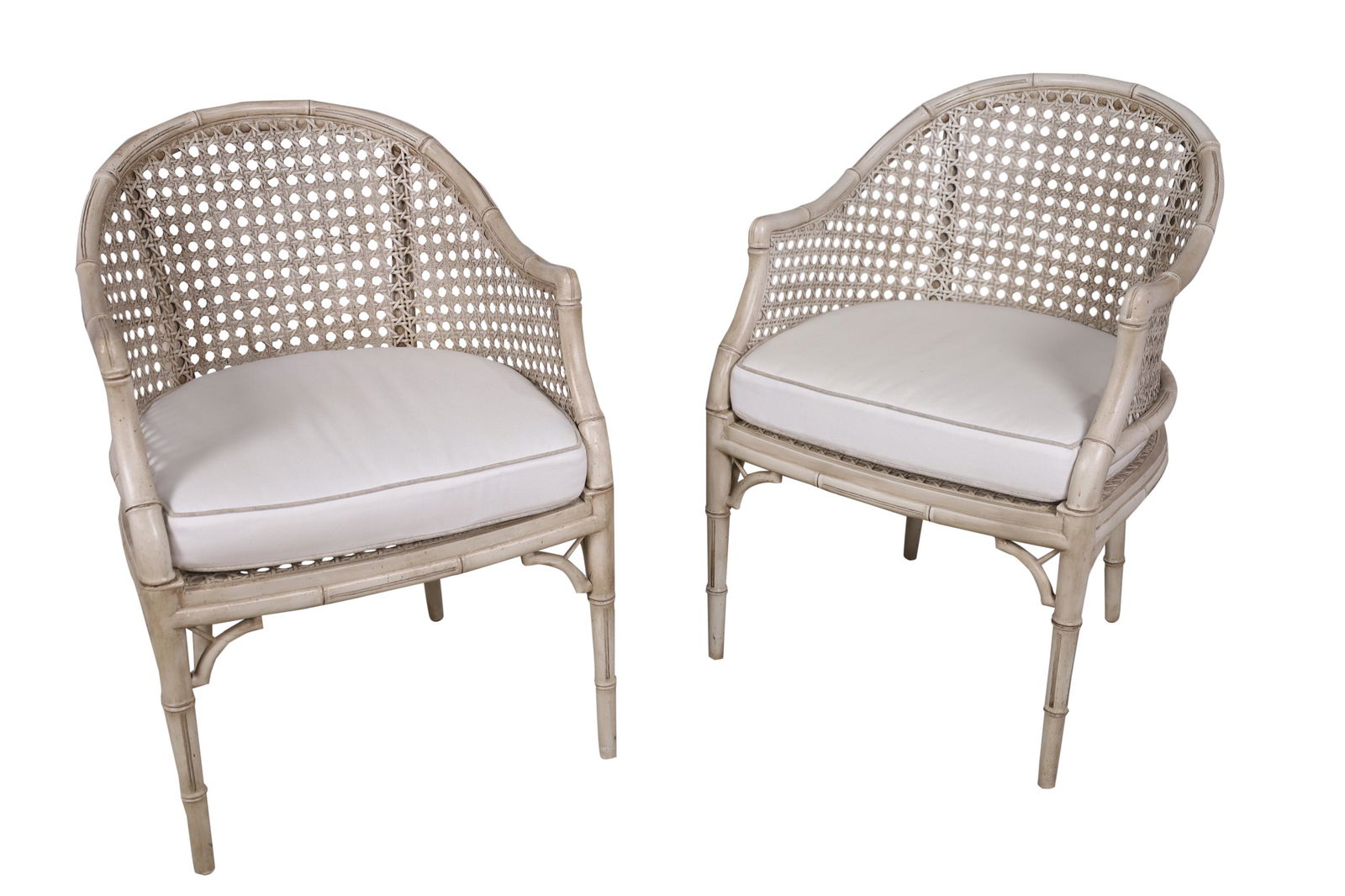Faux Bamboo Hollywood Regency Chairs (1 of 3)