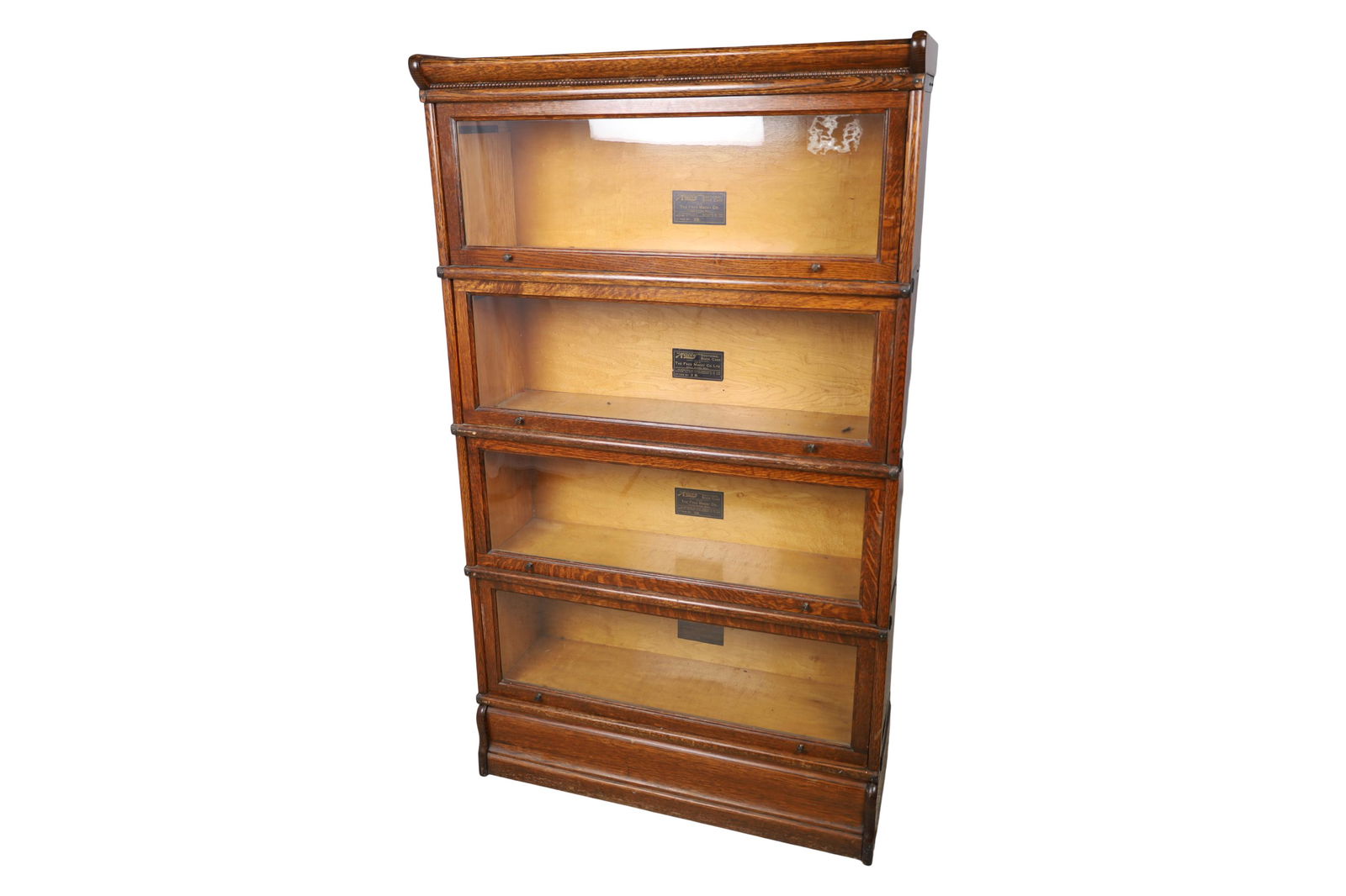 Macey - 4 Stack Waterfall Oak Bookcase (1 of 4)