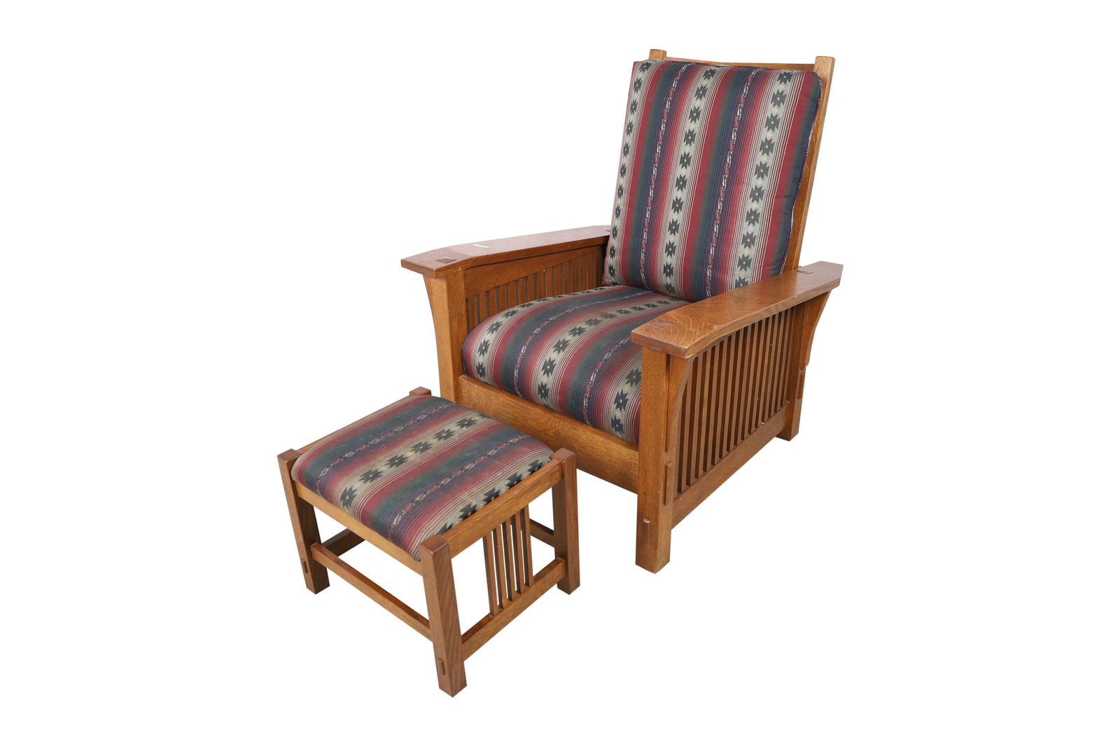 Stickley Audi - Morris Chair and Ottoman (1 of 5)