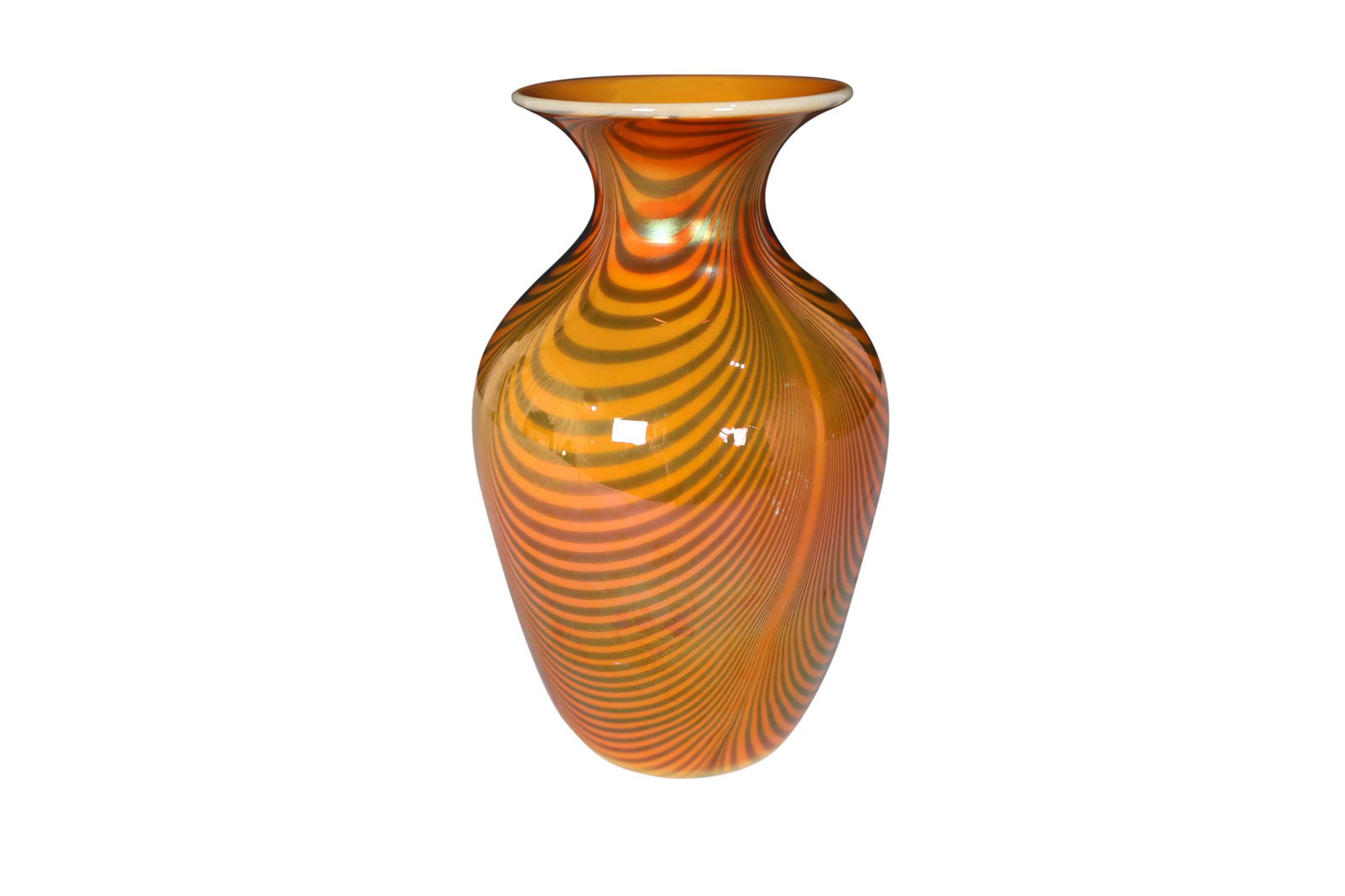 Imperial Free Hand Art Glass Vase (1 of 2)