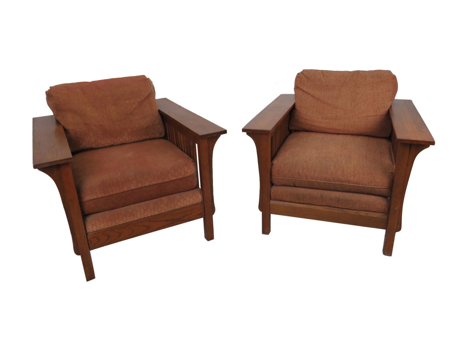 Bassett - Mission Oak Style Lounge Chairs (1 of 3)