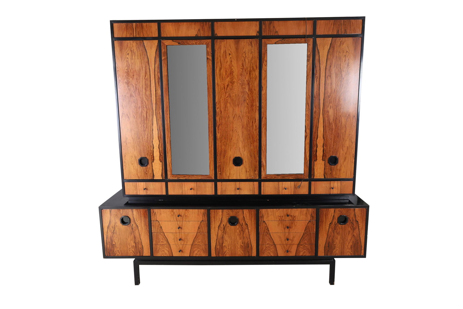 Mid Century Rosewood 2 Part Credenza (1 of 8)