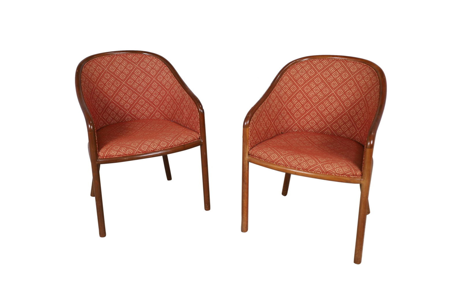 Ward Bennet - Brickel Associates - Chairs - Pair: Description - Pair of Ward Bennett for Brickel Associates chairs. Dimensions - 33" x 23" x 25"