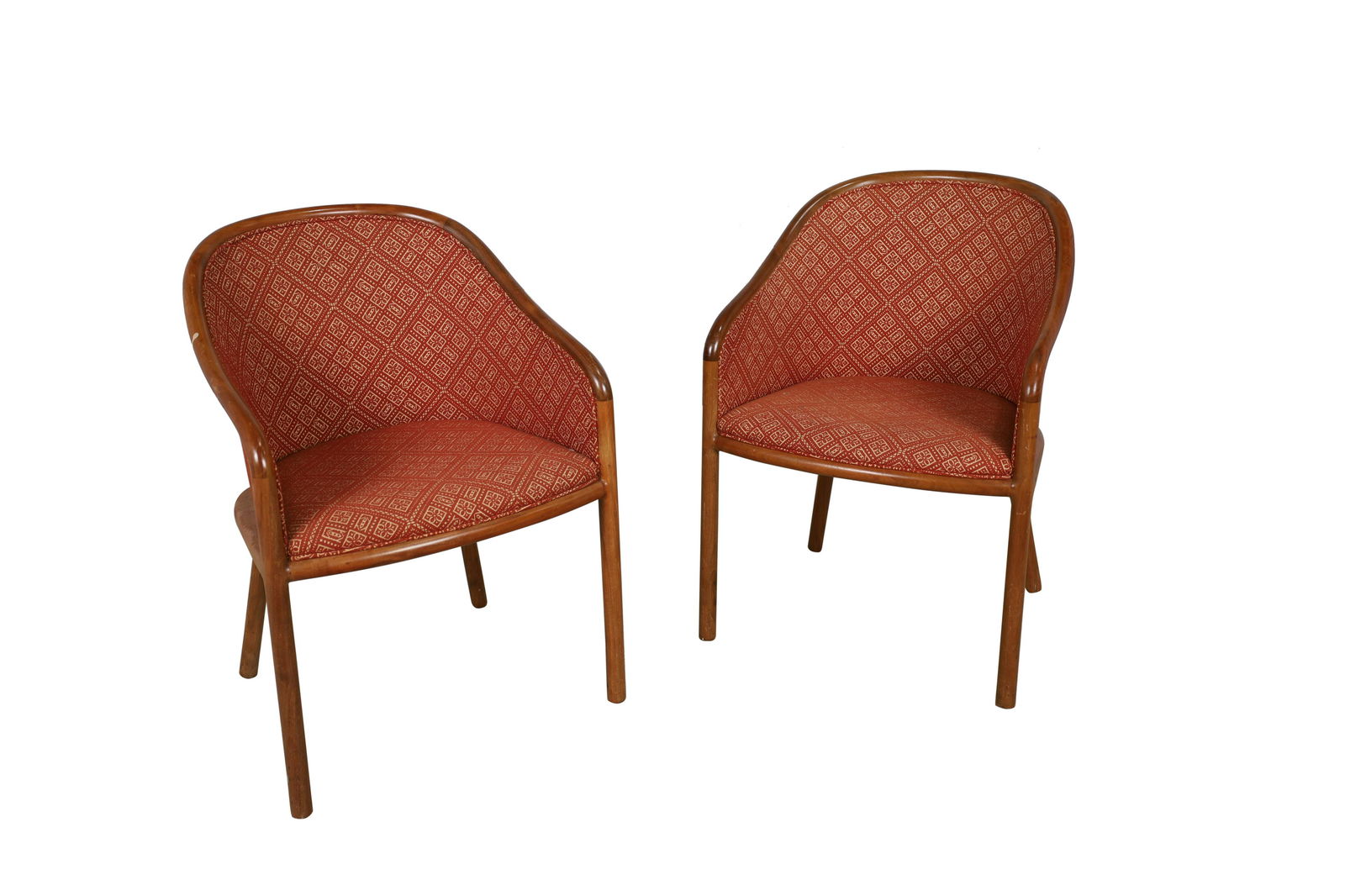 Ward Bennet - Brickel Associates - Chairs - Pair: Description - Pair of Ward Bennett for Brickel Associates chairs. Dimensions - 33" x 23" x 25"