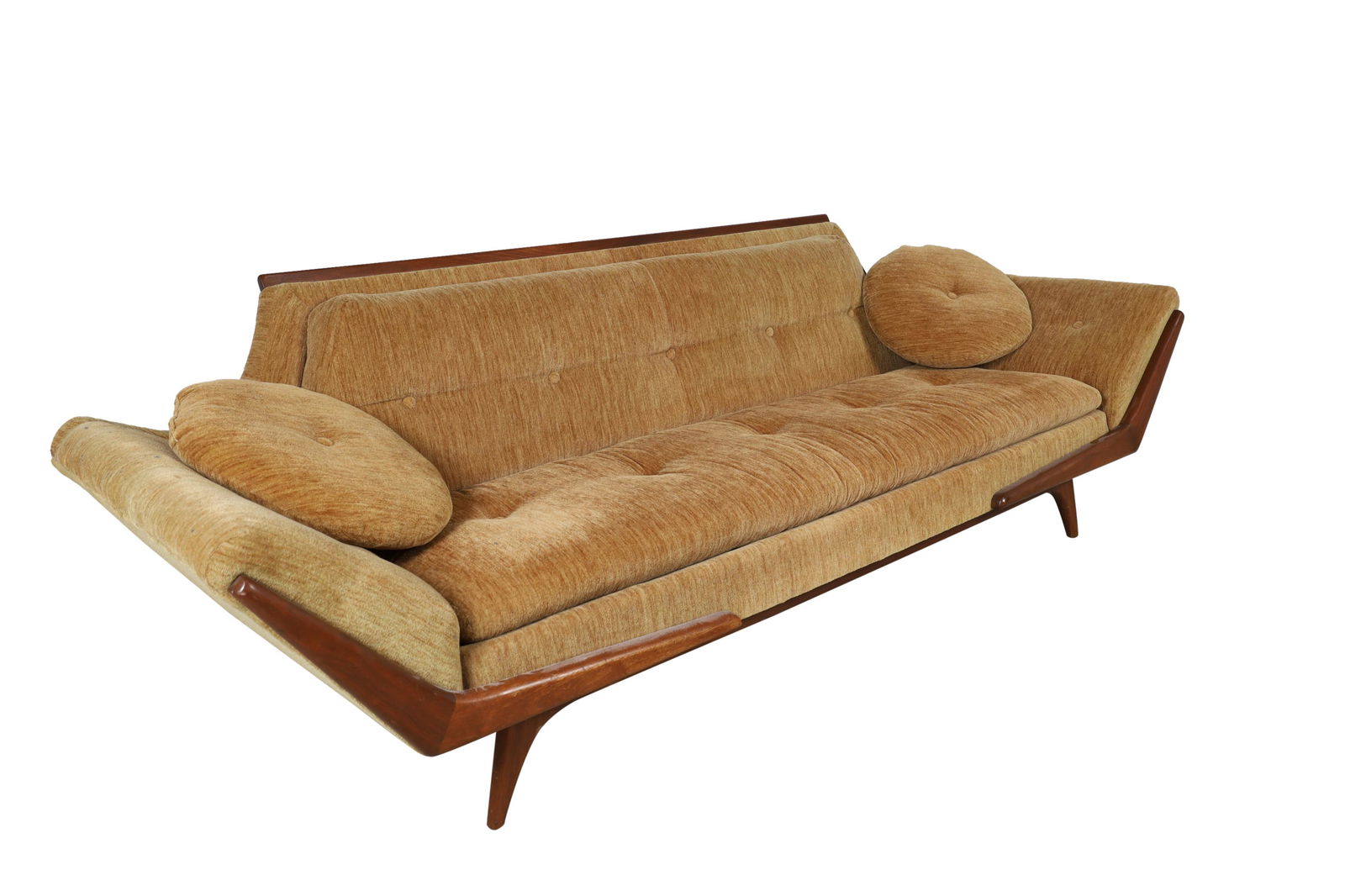 Gondola Sofa - In the Style of Adrian Pearsall: Description - Gondola sofa in th style of Adrian Pearsall Dimensions - 29.5" x 97" x 33" seat height- 17"