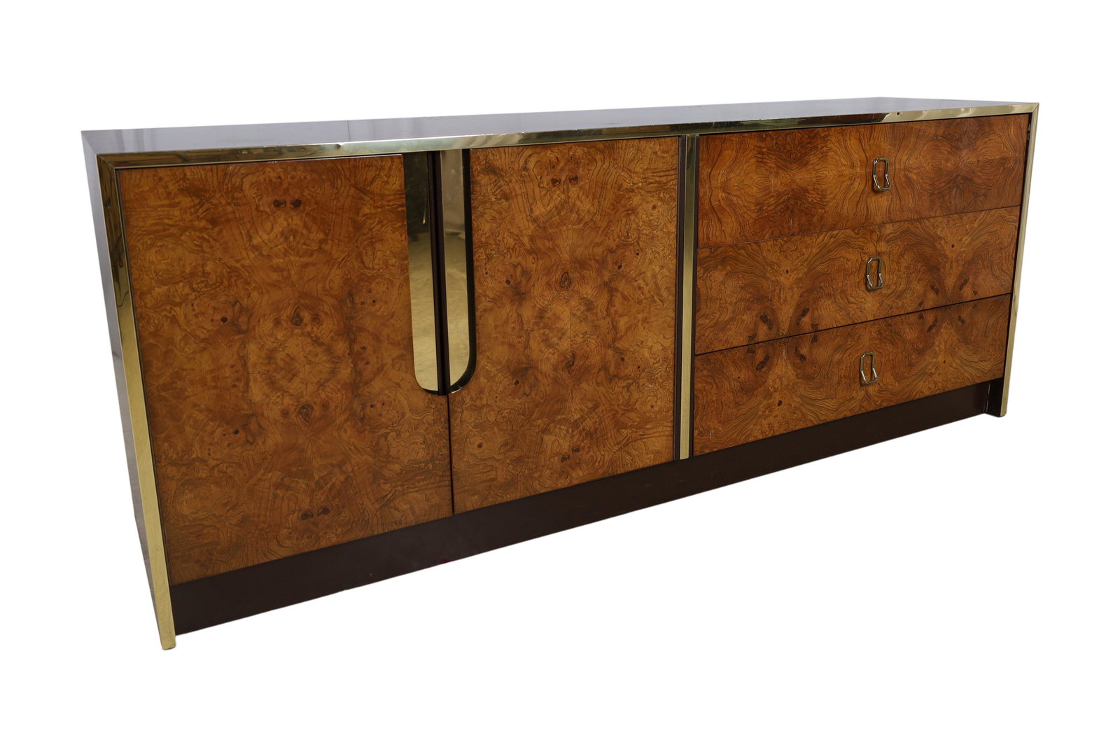 Milo Baughman Style - Burl Dresser (1 of 3)
