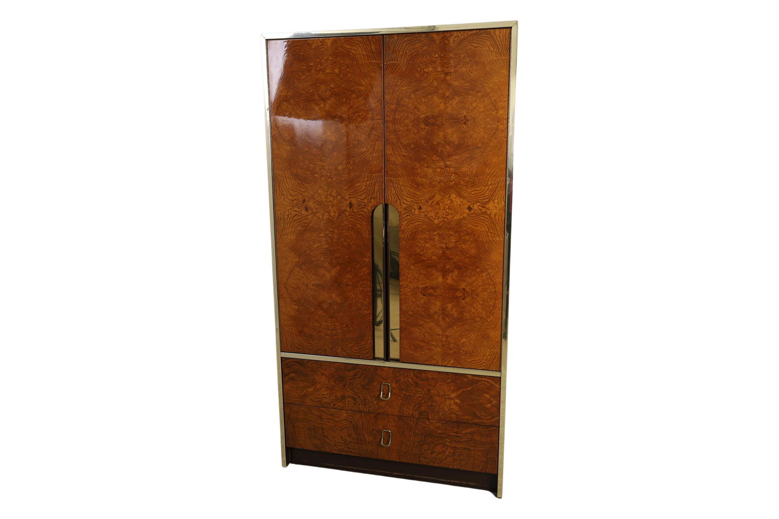 Milo Baughman Style - Burl Chifferobe (1 of 4)