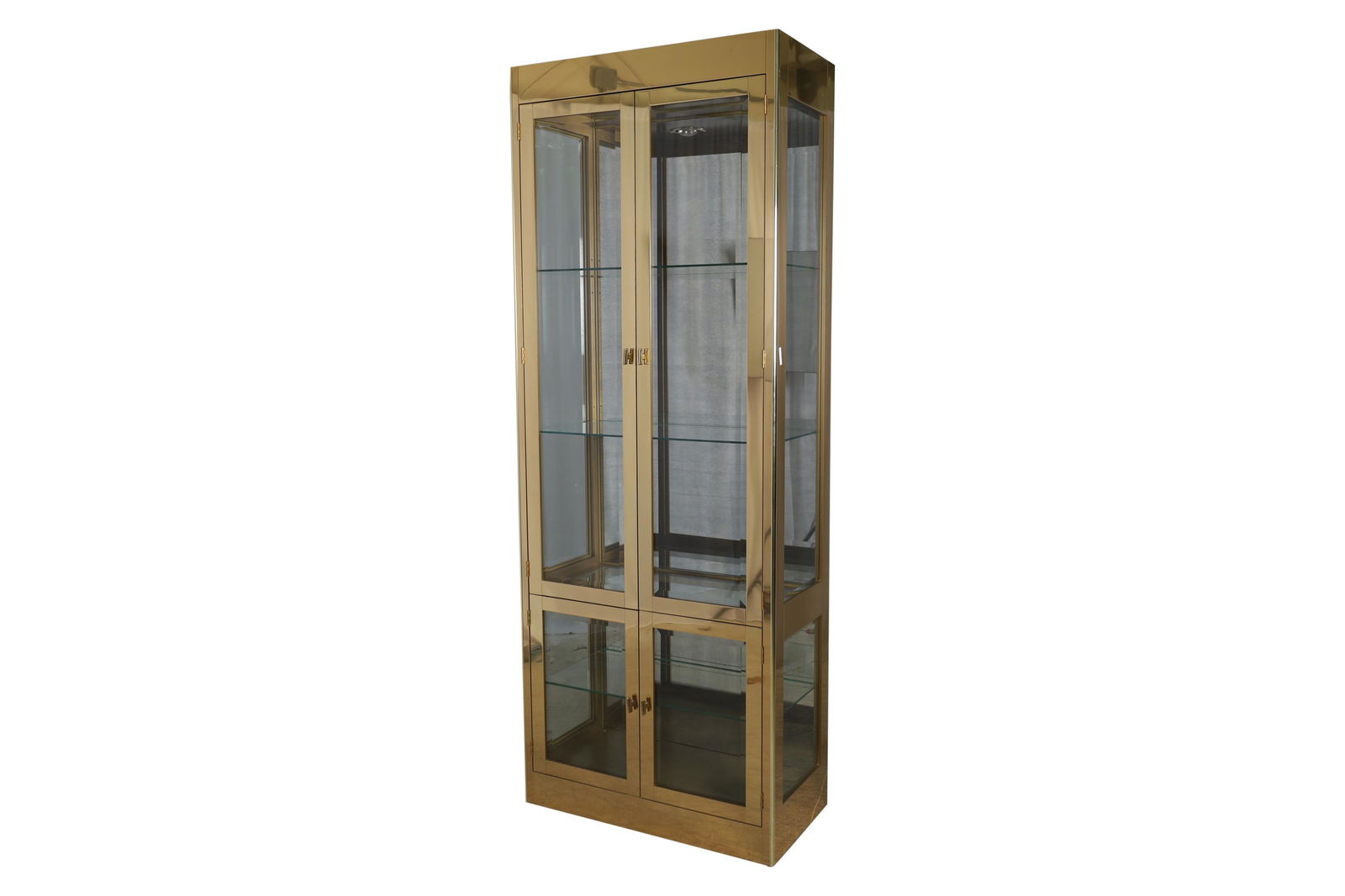 Mastercraft - Brass Curio Cabinet (1 of 3)