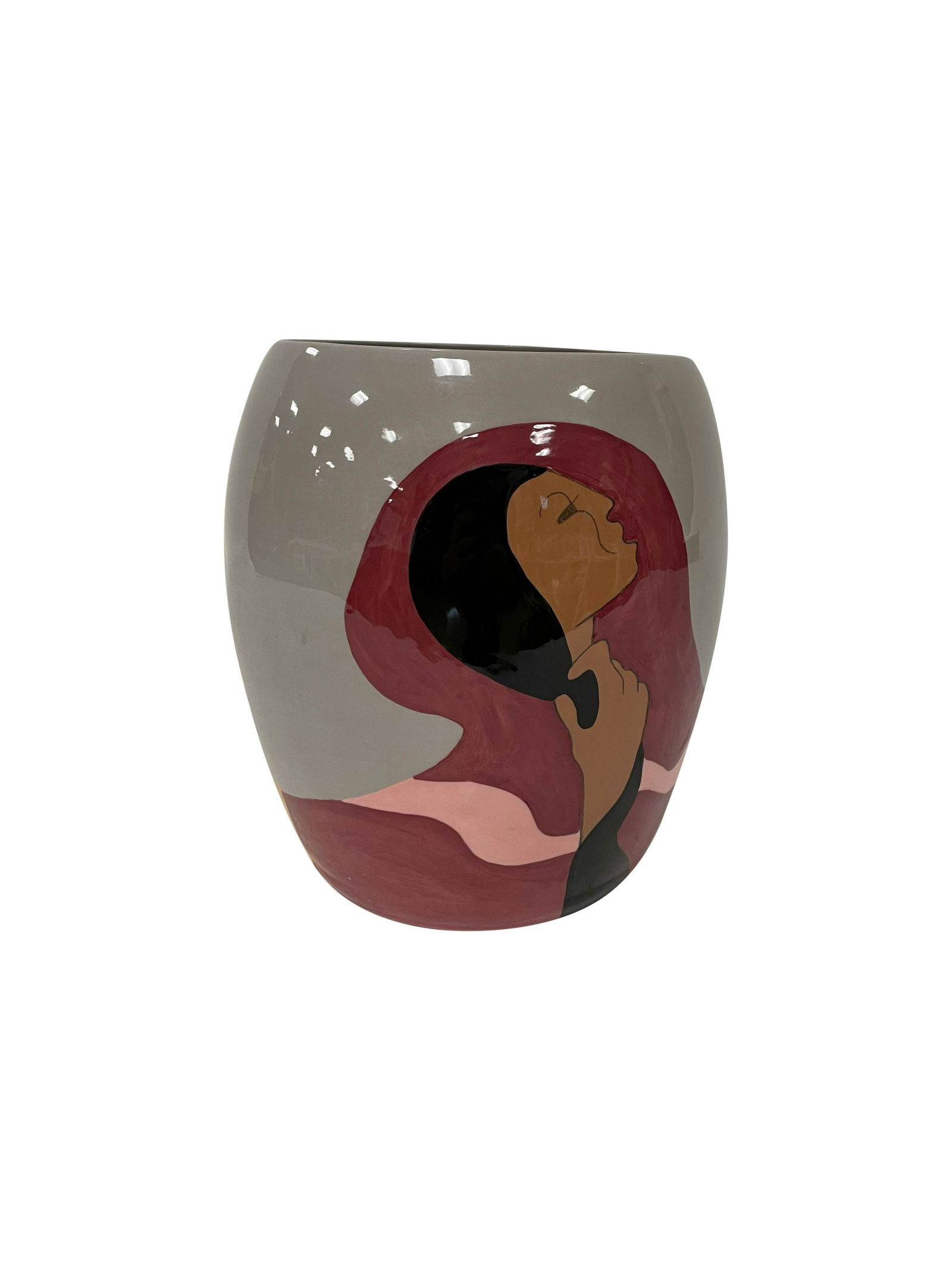 RC Gorman - "The Joke II" Pottery Vase (1 of 3)