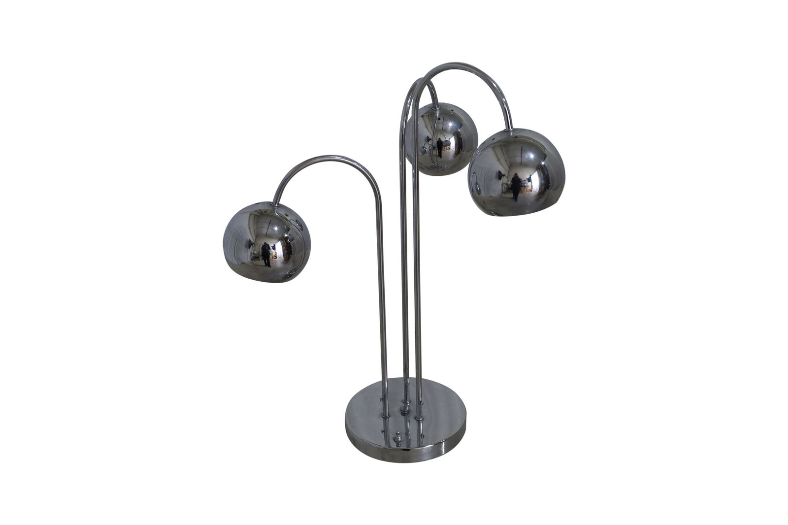 Mid Century Style Chrome Table Lamp (1 of 2)