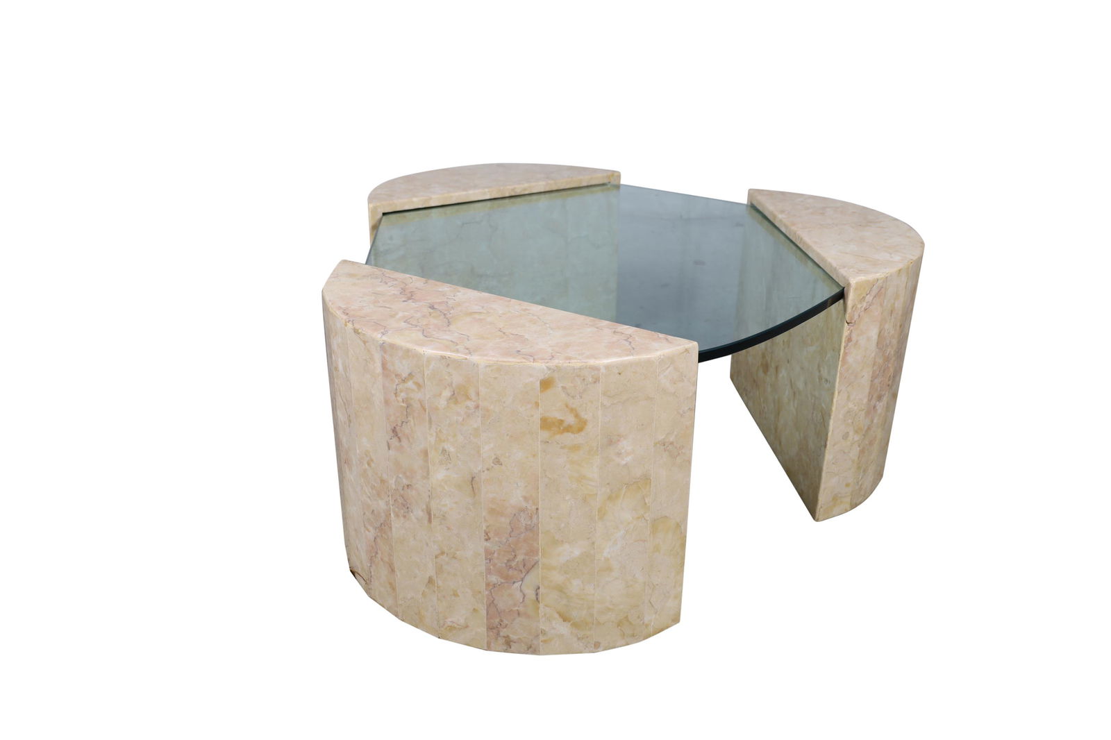 Marble and Glass Coffee Table (1 of 5)