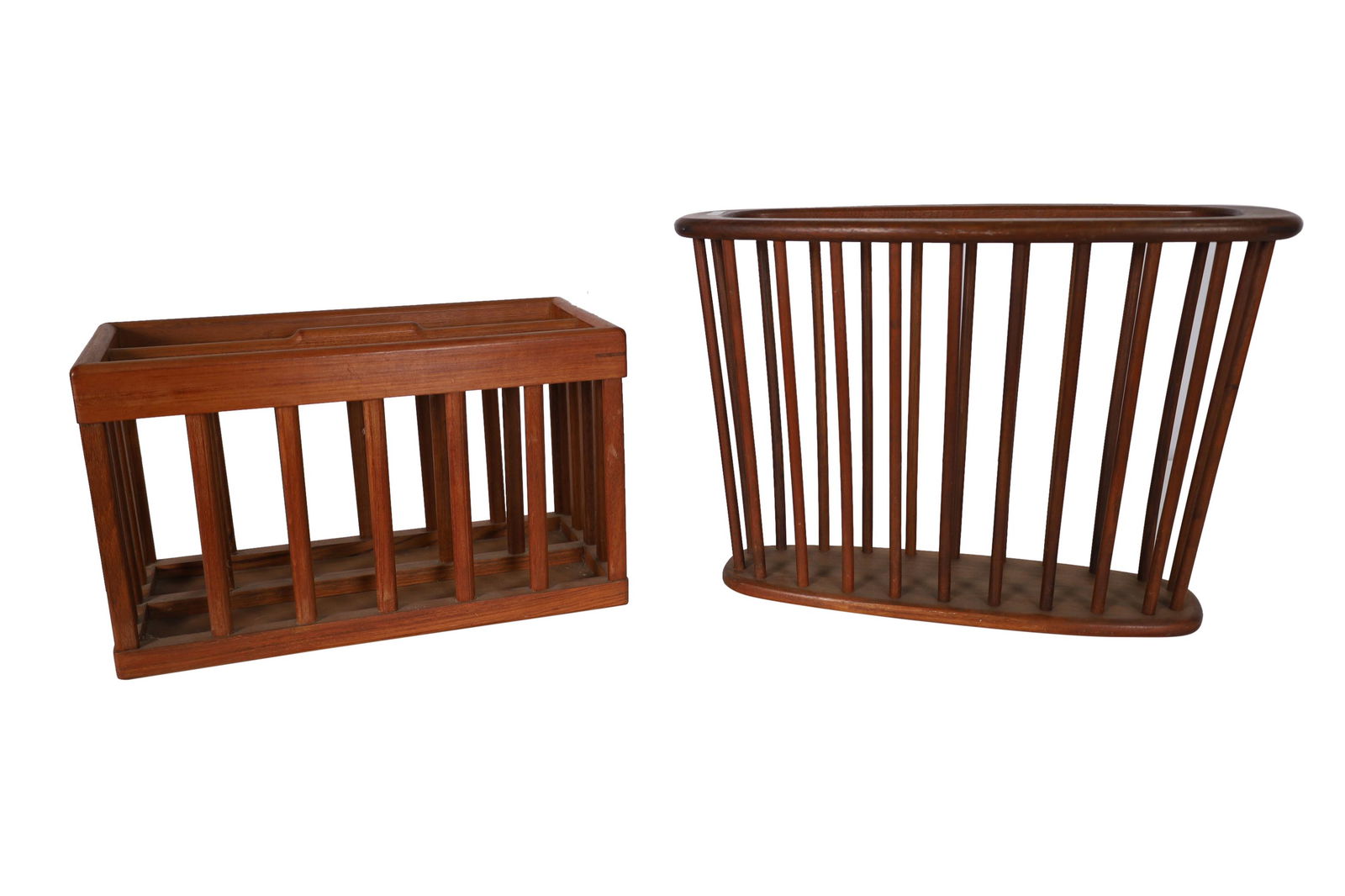 Teak Magazine Racks - 2 (1 of 2)