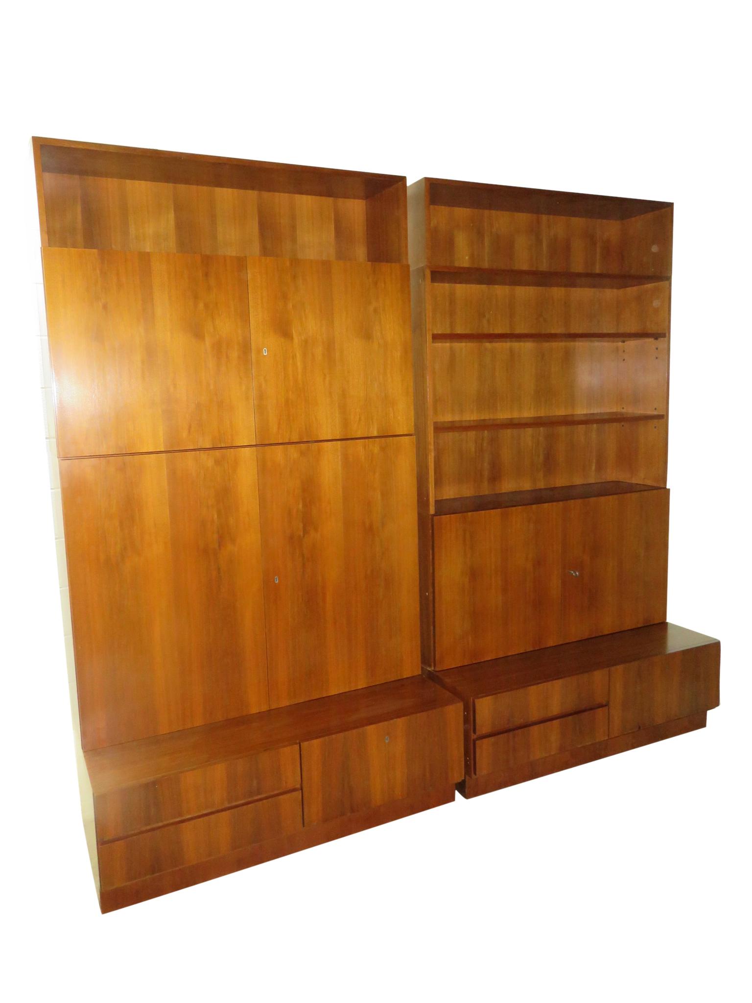 Teak 8 Piece Wall Unit (1 of 6)