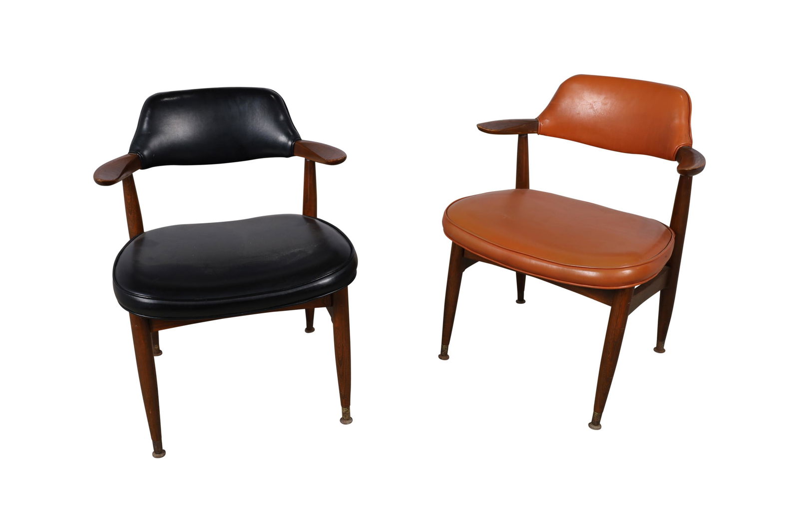 Kangaroo Vinyl Arm Chairs - Pair (1 of 5)