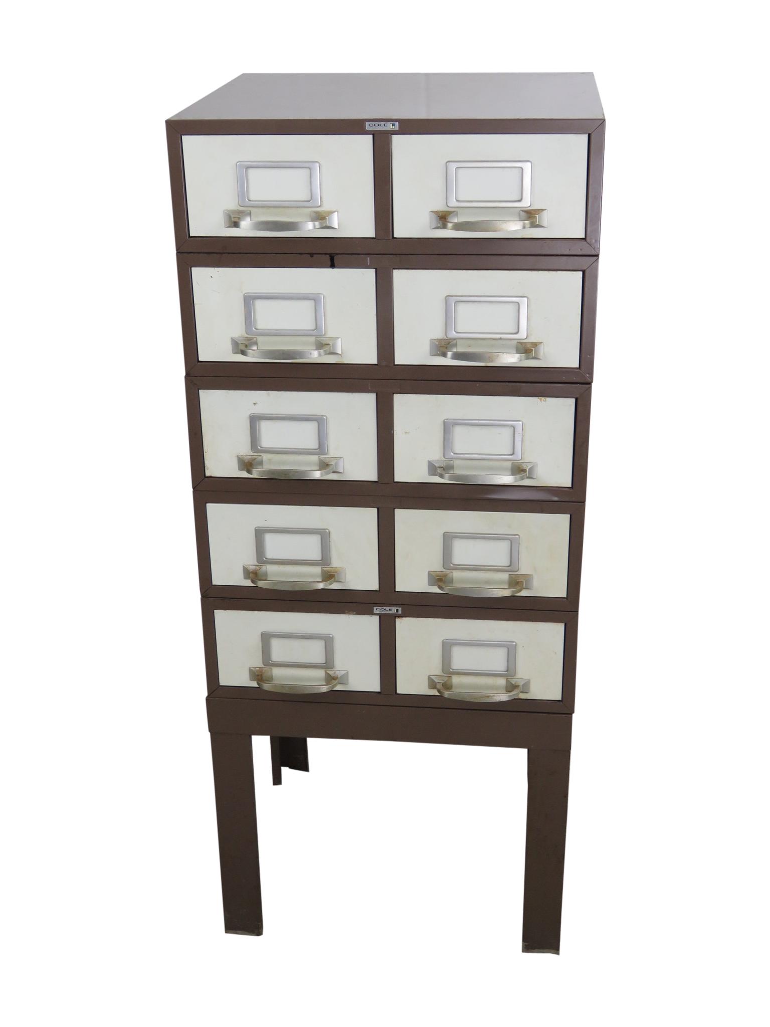 Cole 5 Section Industrial Card File (1 of 4)