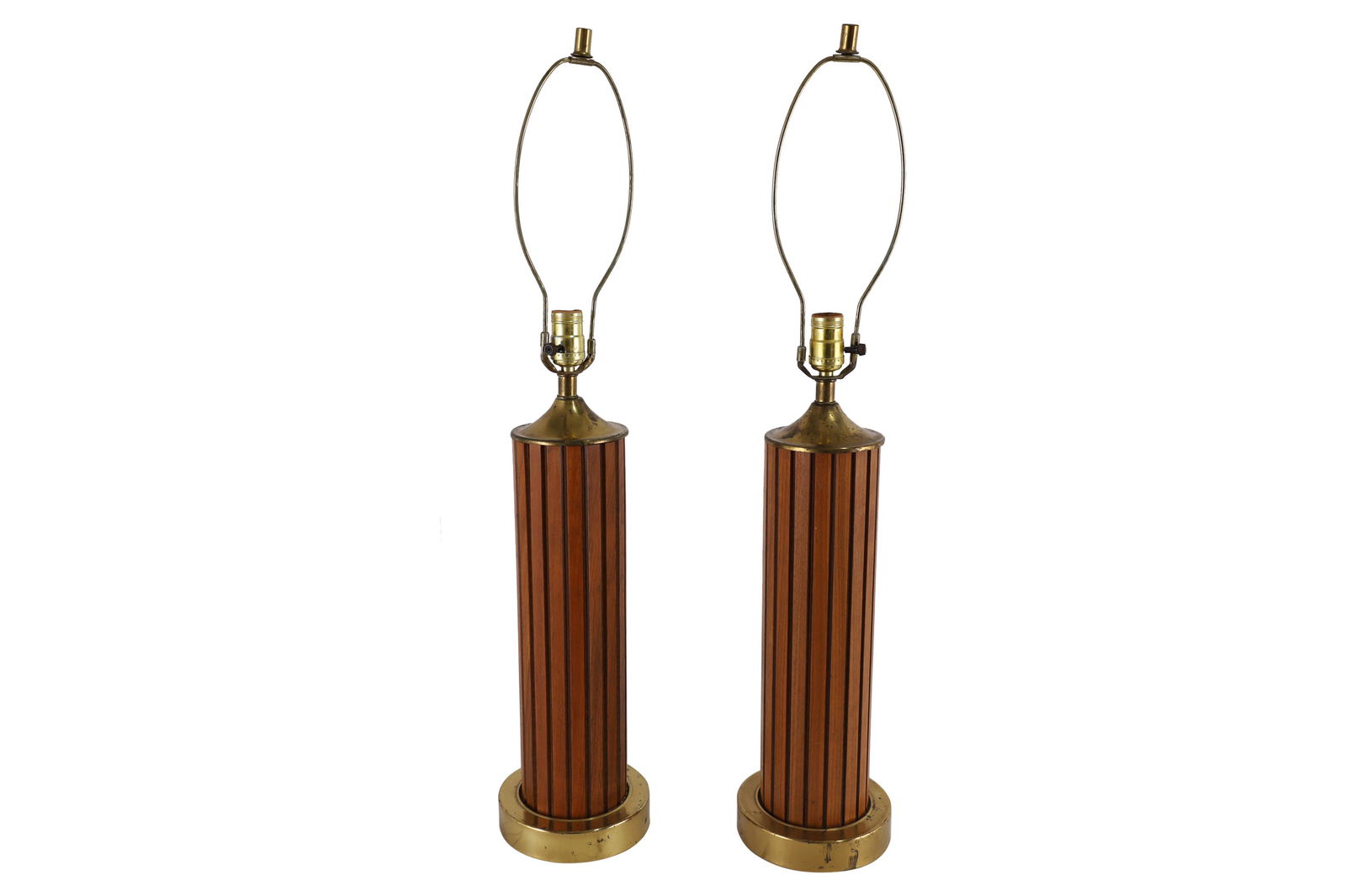 Teak  Lamps - Pair (1 of 3)