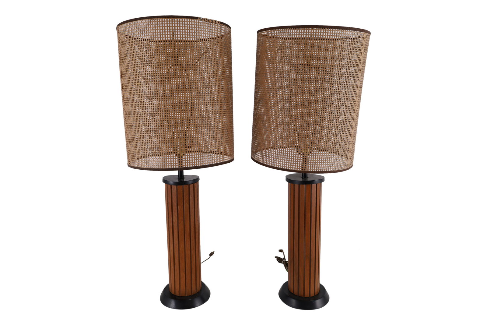 Teak Lamps - Pair (1 of 3)