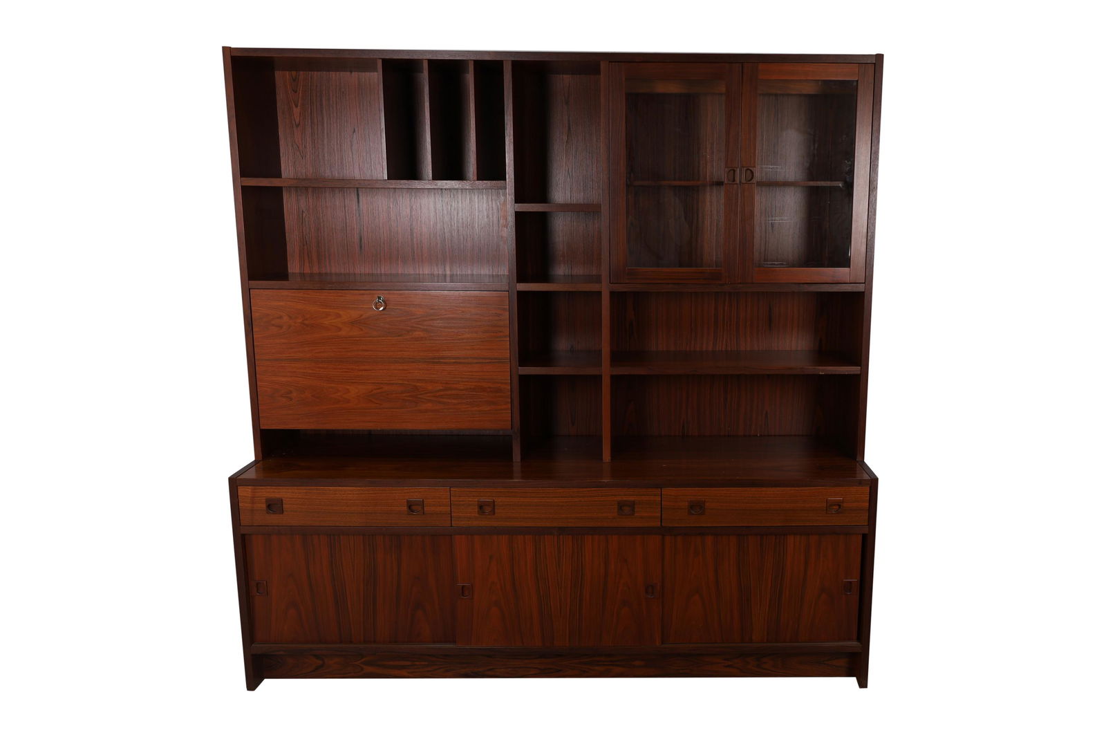 2 Part Danish Rosewood Wall Unit (1 of 6)