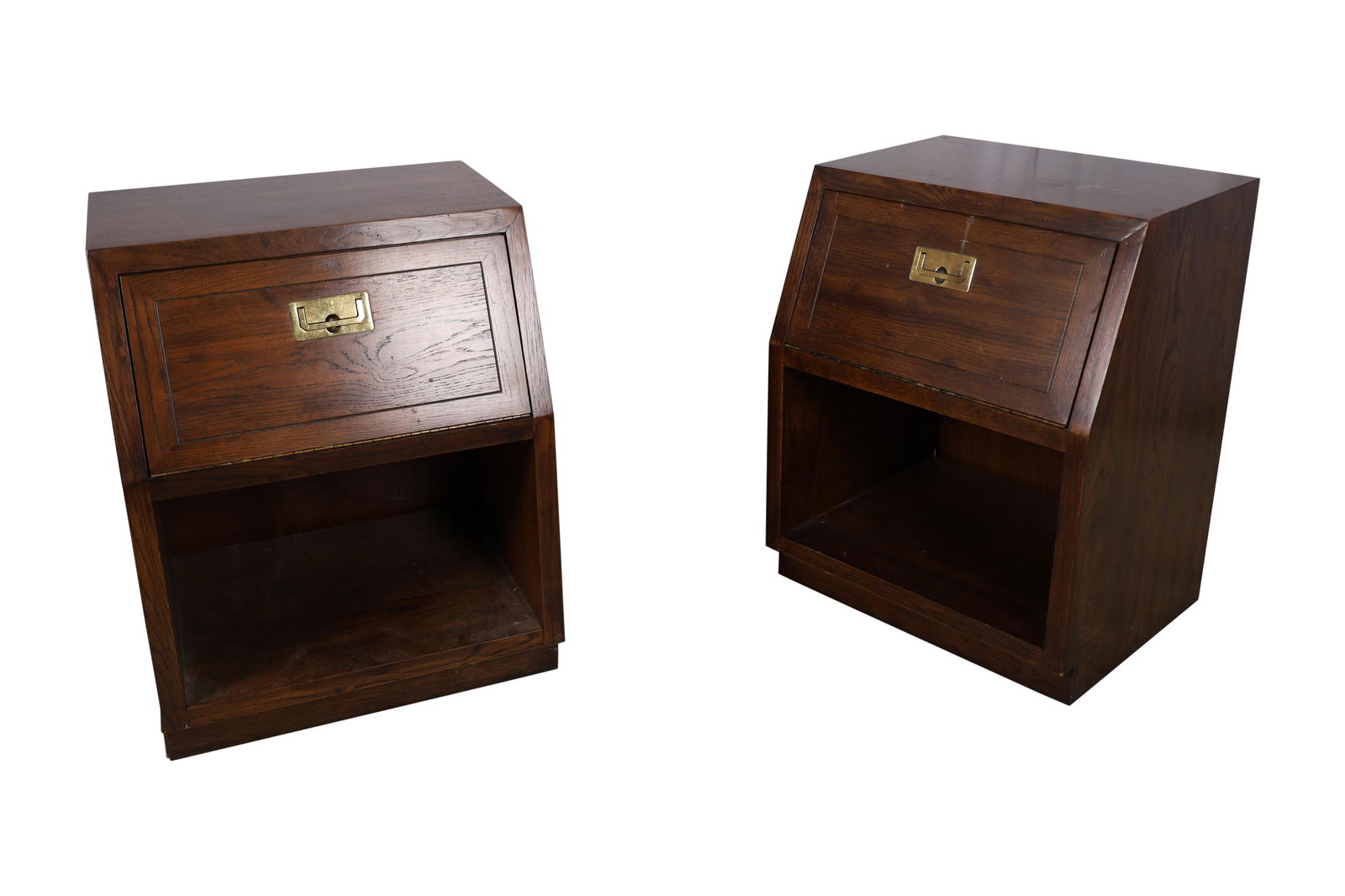 Henredon - Campaign Style Nightstands (1 of 5)